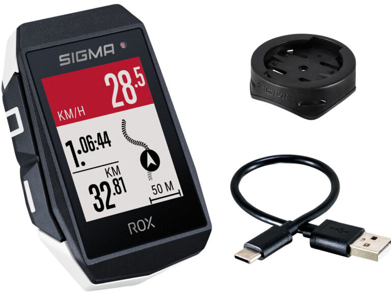 GPS Fietscomputer Sigma ROX 11.1 EVO GPS met standaard stuurhouder - wit