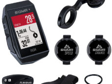 GPS Fietscomputer Sigma ROX 11.1 EVO GPS HR + CAD set met korte Butler stuurhouder - zwart