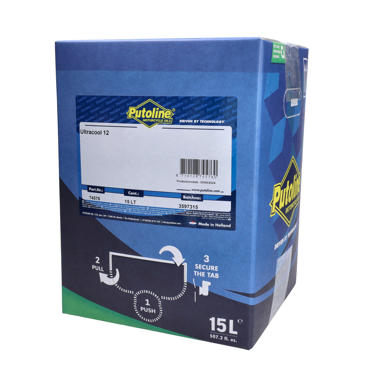 Koelvloeistof Putoline Bag-in-box Ultracool 12 15l 74576