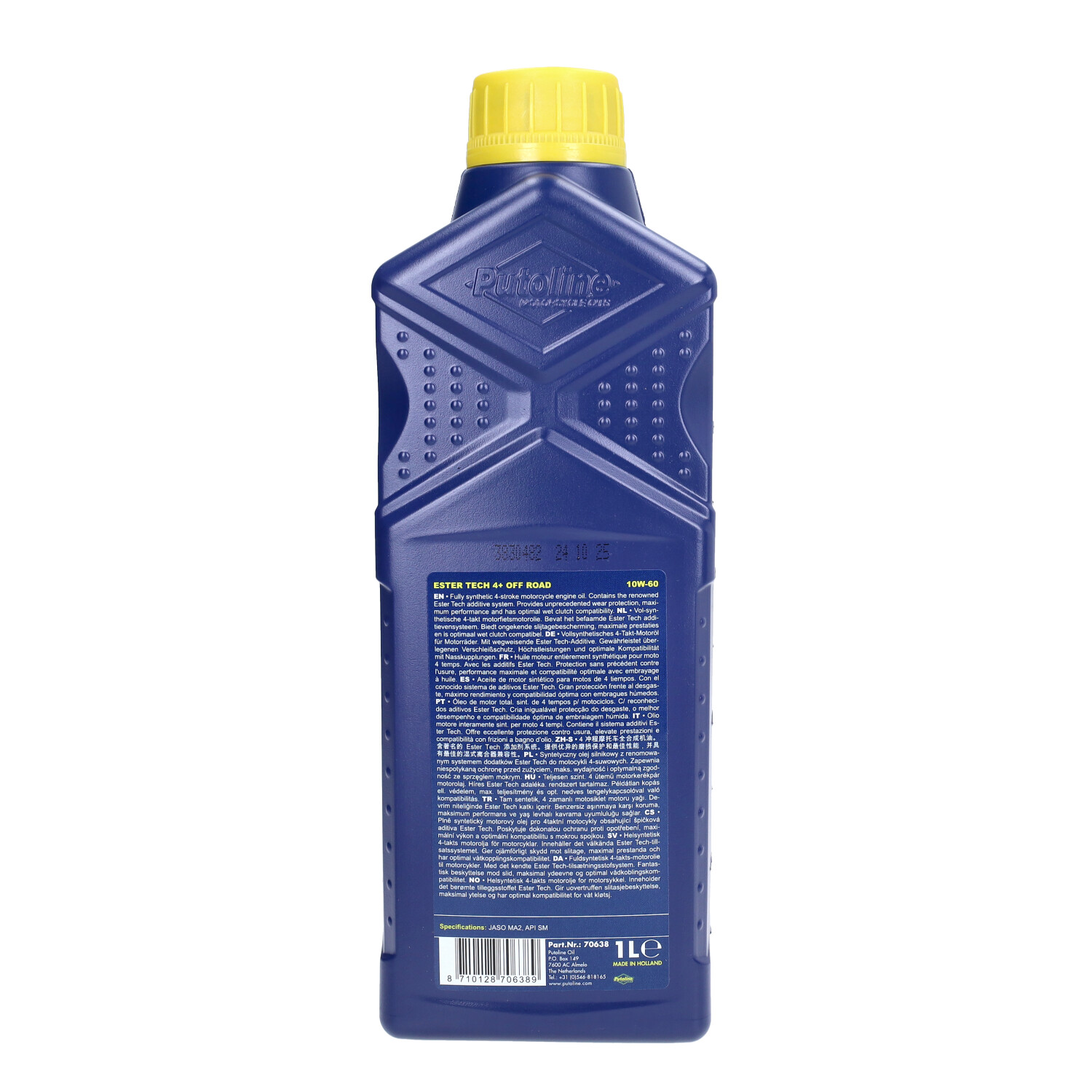 Motorolie Putoline 10w60 (o.a. Piaggio I-get) Ester Tech 4+ 1l Fles 70638 - Afbeelding 3