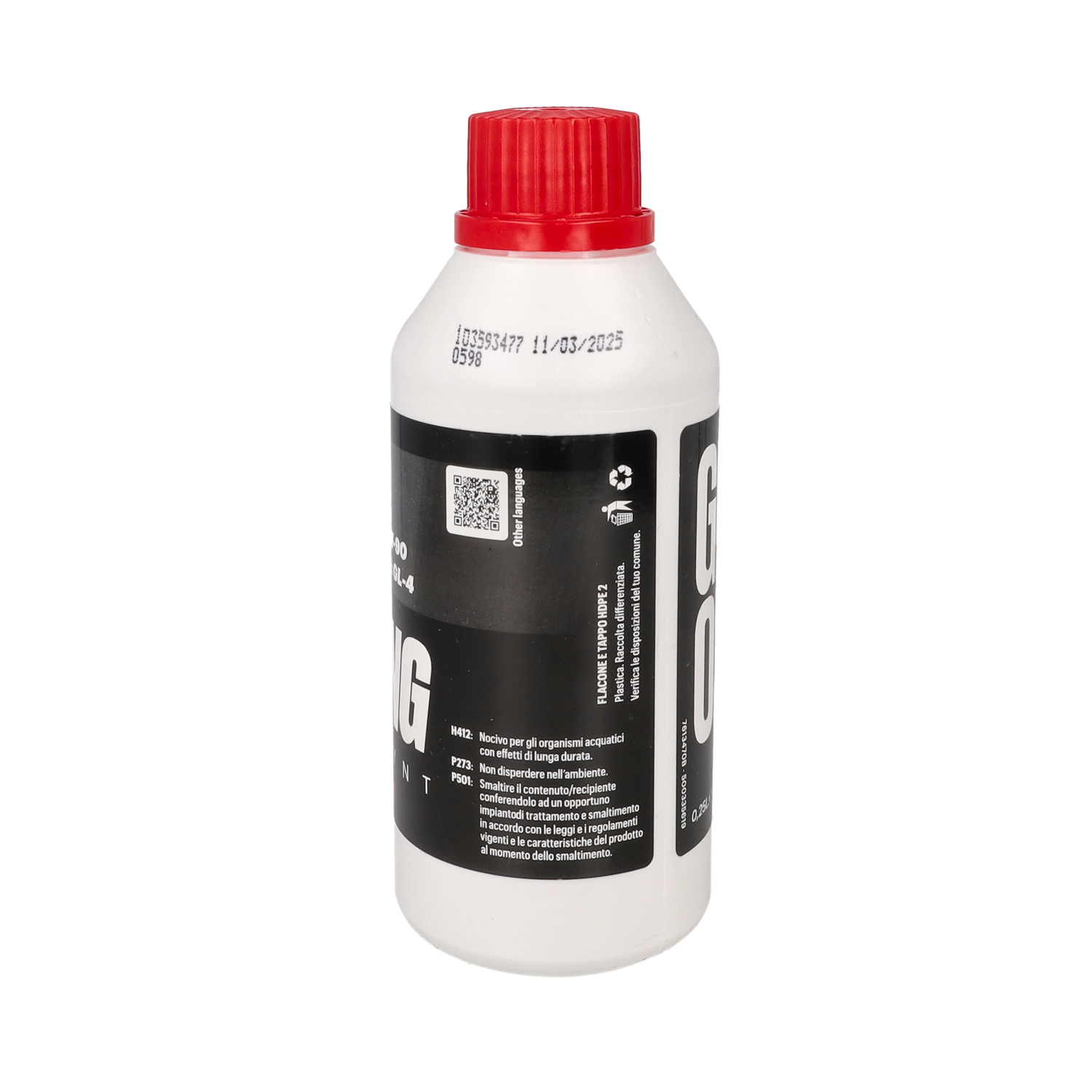 Transmissie-olie Malossi 75w90 7.1 Scooter/bromfiets 250ml Fles 7613471 - Afbeelding 3