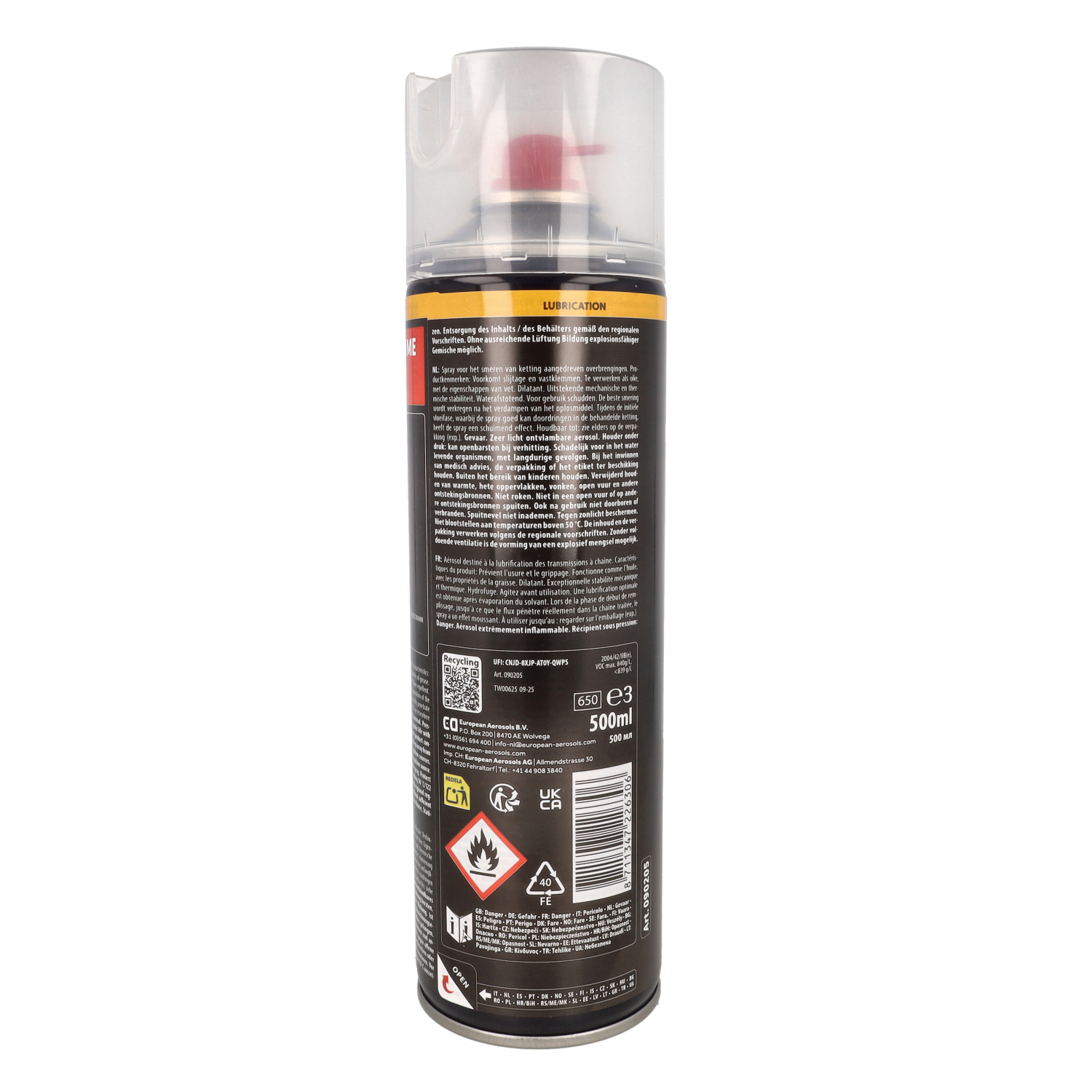 Kettingspray Motip 500ml Spuitbus 090205 - Afbeelding 3