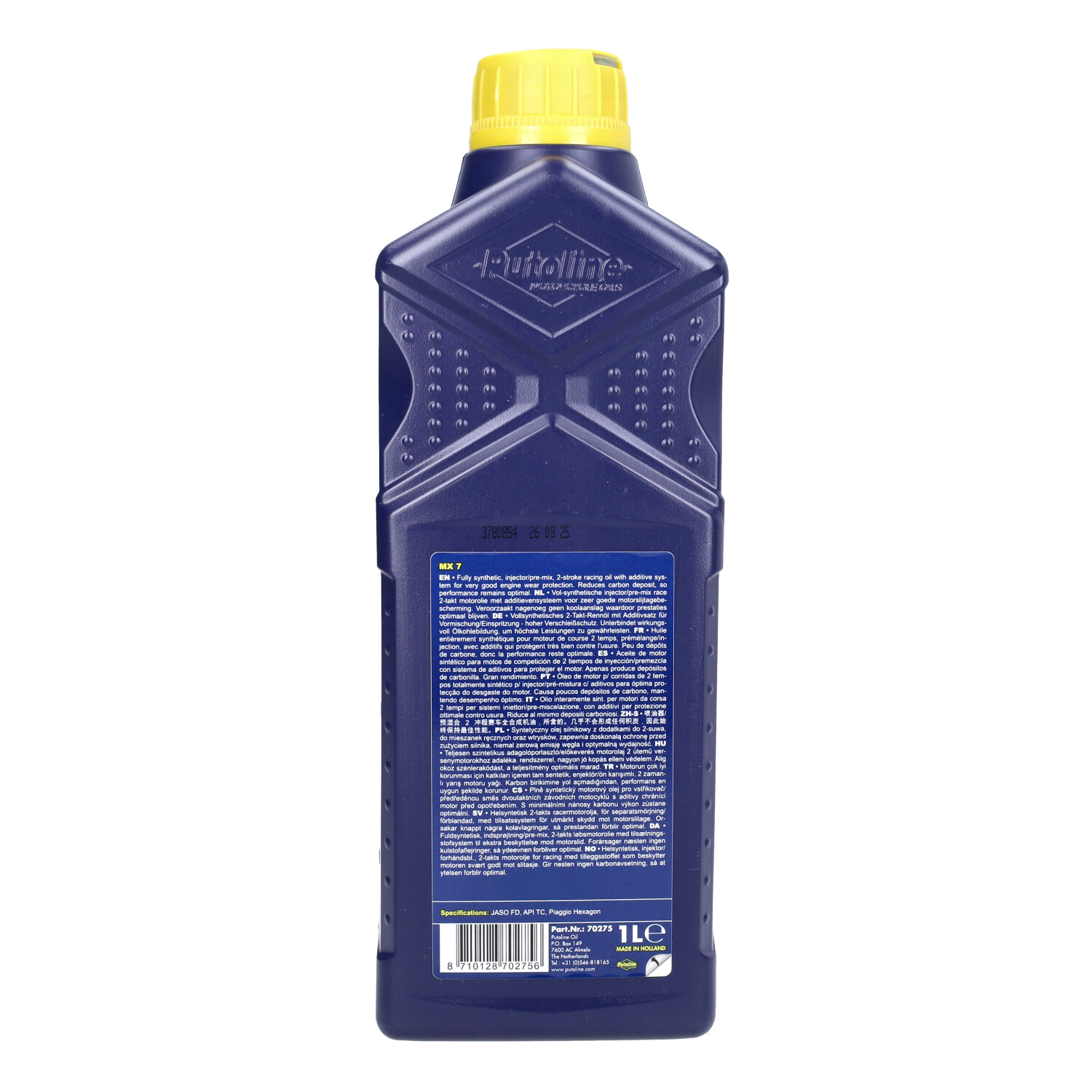 2-takt Olie Putoline Vol Synth. Mx-7 1l Fles 70275 - Afbeelding 3