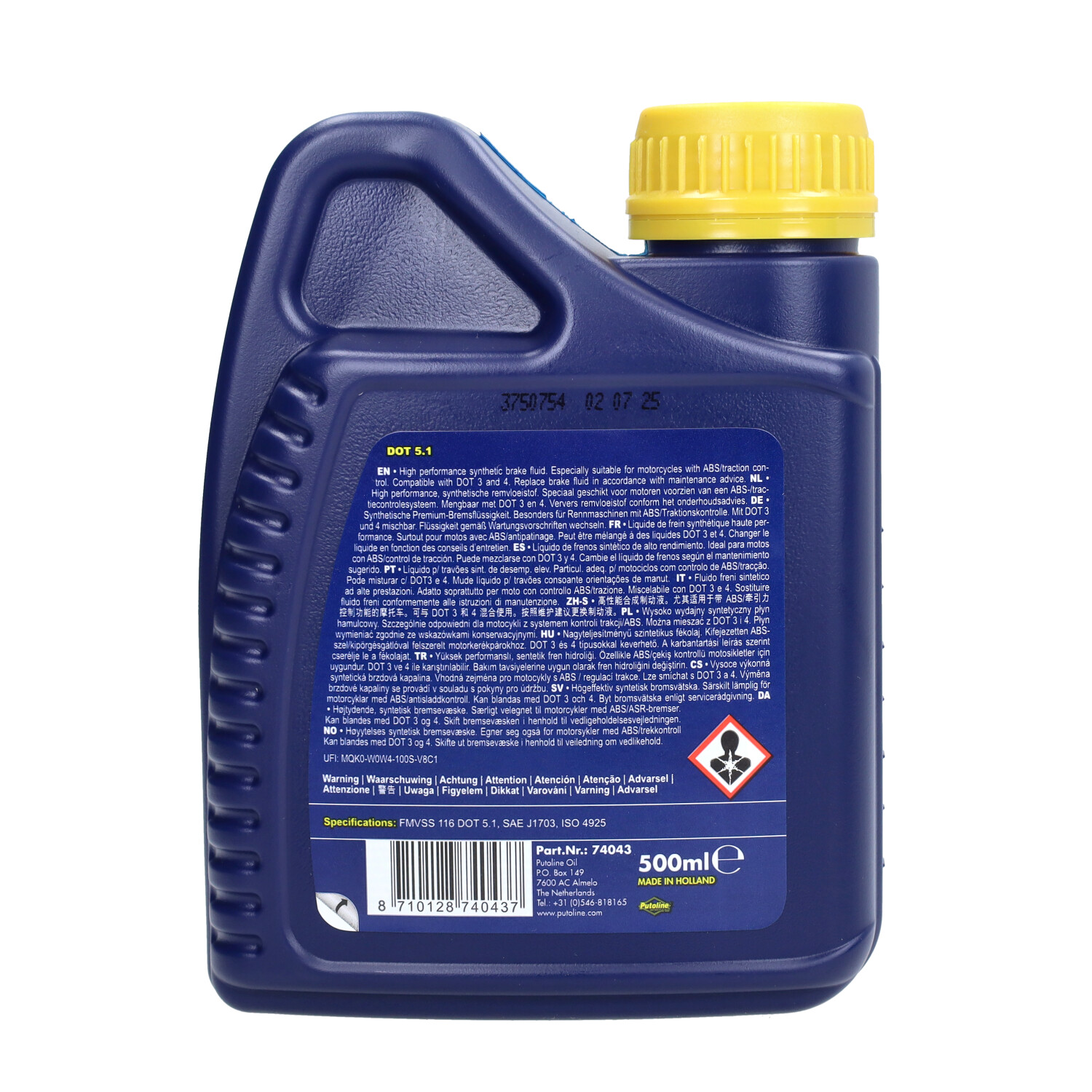 Remvloeistof Putoline Dot5.1 500ml Fles 74043 - Afbeelding 3