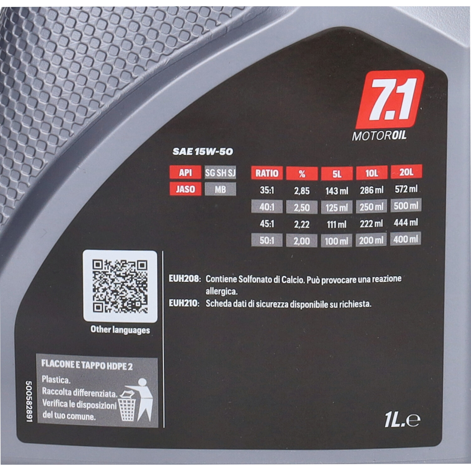 Motorolie Malossi 15w50 Synthetisch Sport 4t 1l Fles 7613475b - Afbeelding 4