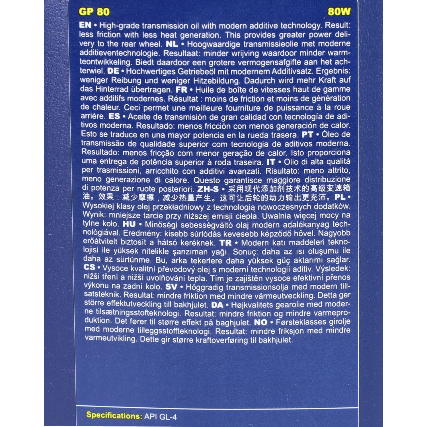 Transmissie-olie Putoline 80w Gp80 1l 70172 - Afbeelding 4
