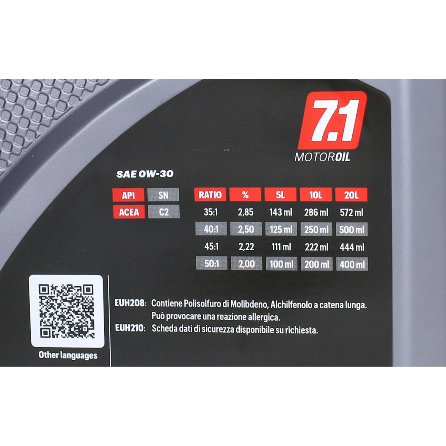 Motorolie Malossi 0W30 vol synth. 1l fles 7618267B - Afbeelding 4