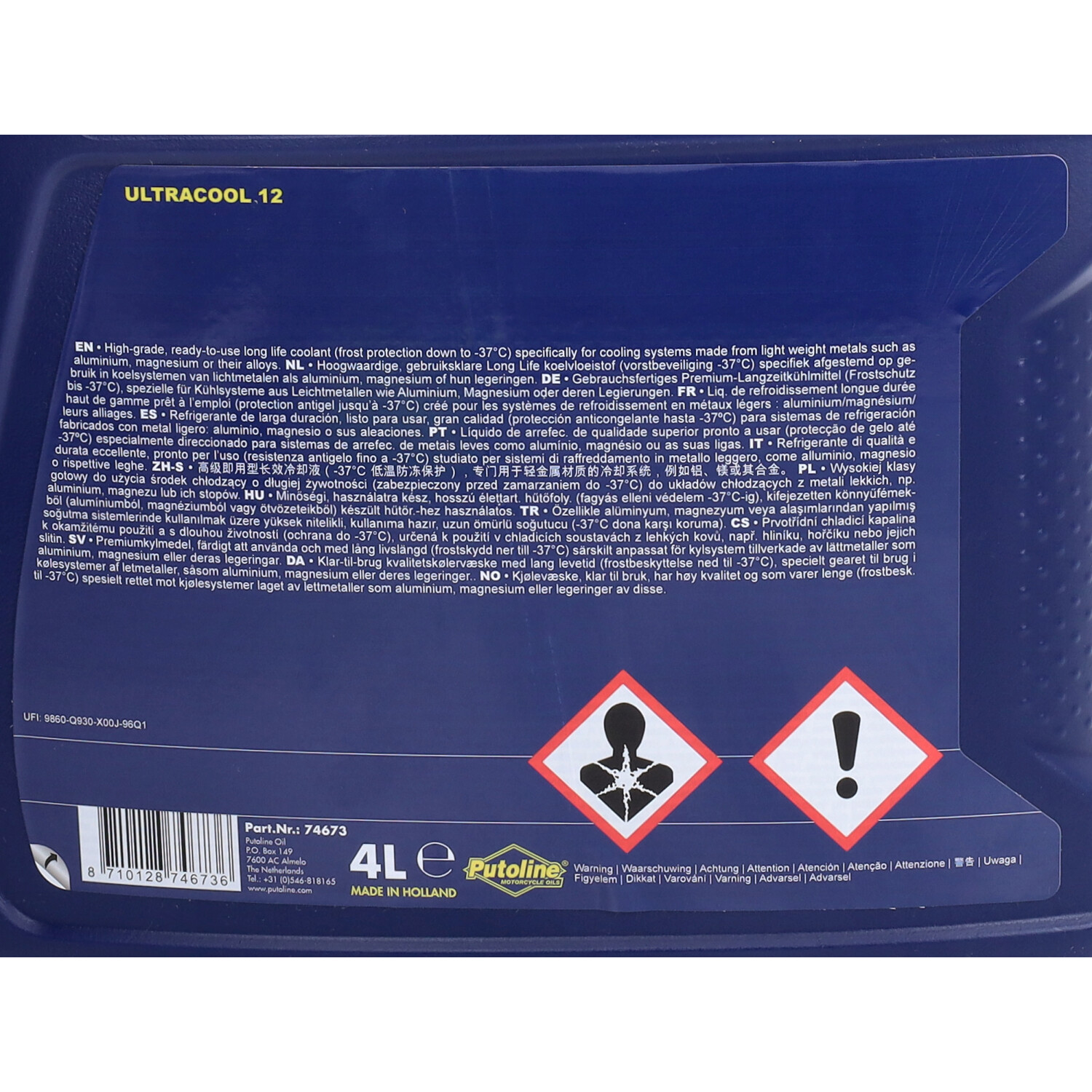 Koelvloeistof Putoline Ultracool 12 4l Fles 74673 - Afbeelding 5