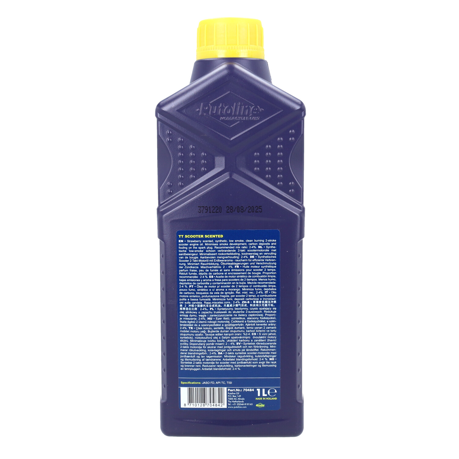 2-takt Olie Putoline Half Synth Tt Sport Scented 1l Fles 70484 - Afbeelding 3