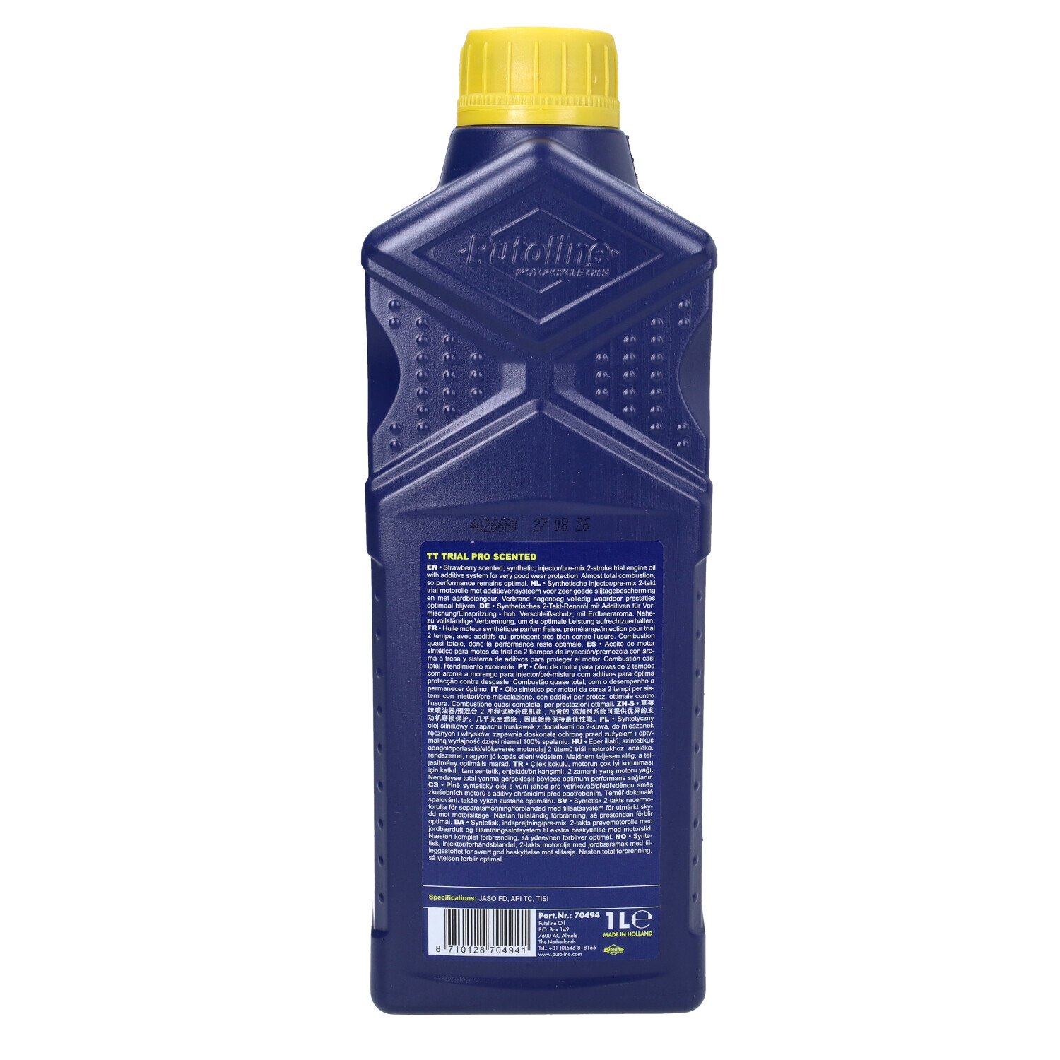 2-takt olie Putoline synthetisch TT Trial pro 1l Fles 70494 - Afbeelding 3