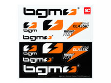 Stickerset BGM universeel riding classic/fast 130x130mm 10-delig
