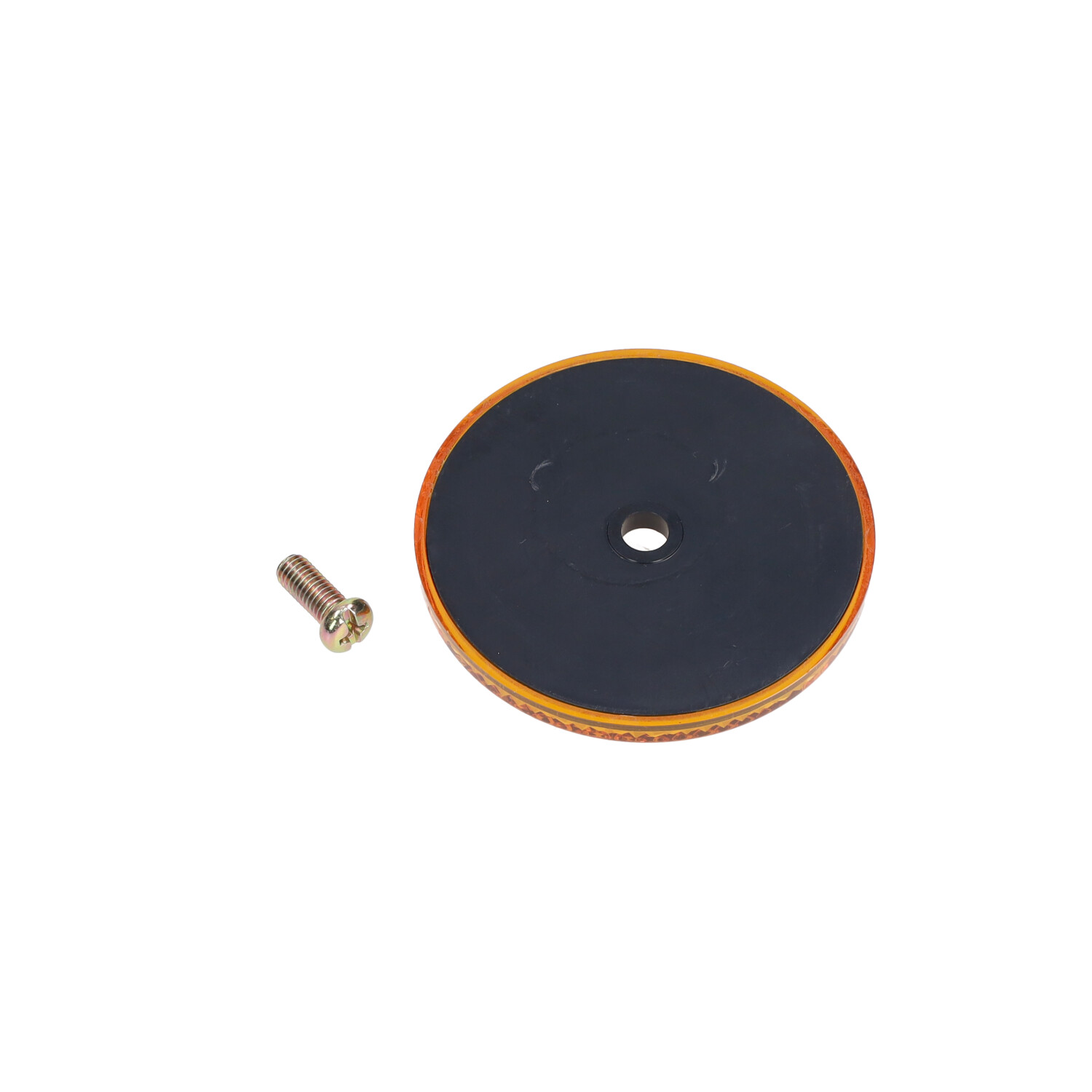 Reflector Set Rond 60mm Oranje 2 Stuks Universeel - Afbeelding 2