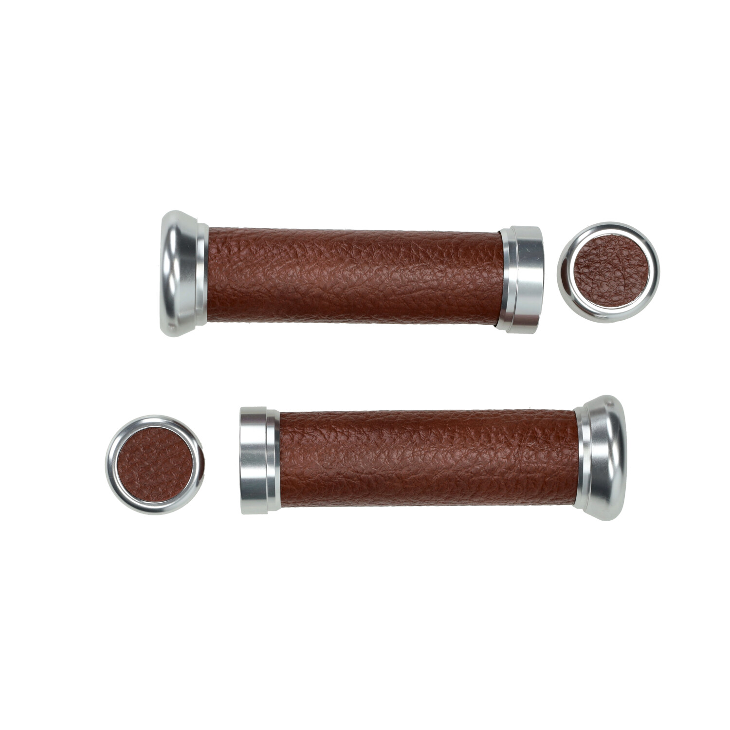 Handvatset Power1 Retro Universeel Leer Bruin - Afbeelding 3