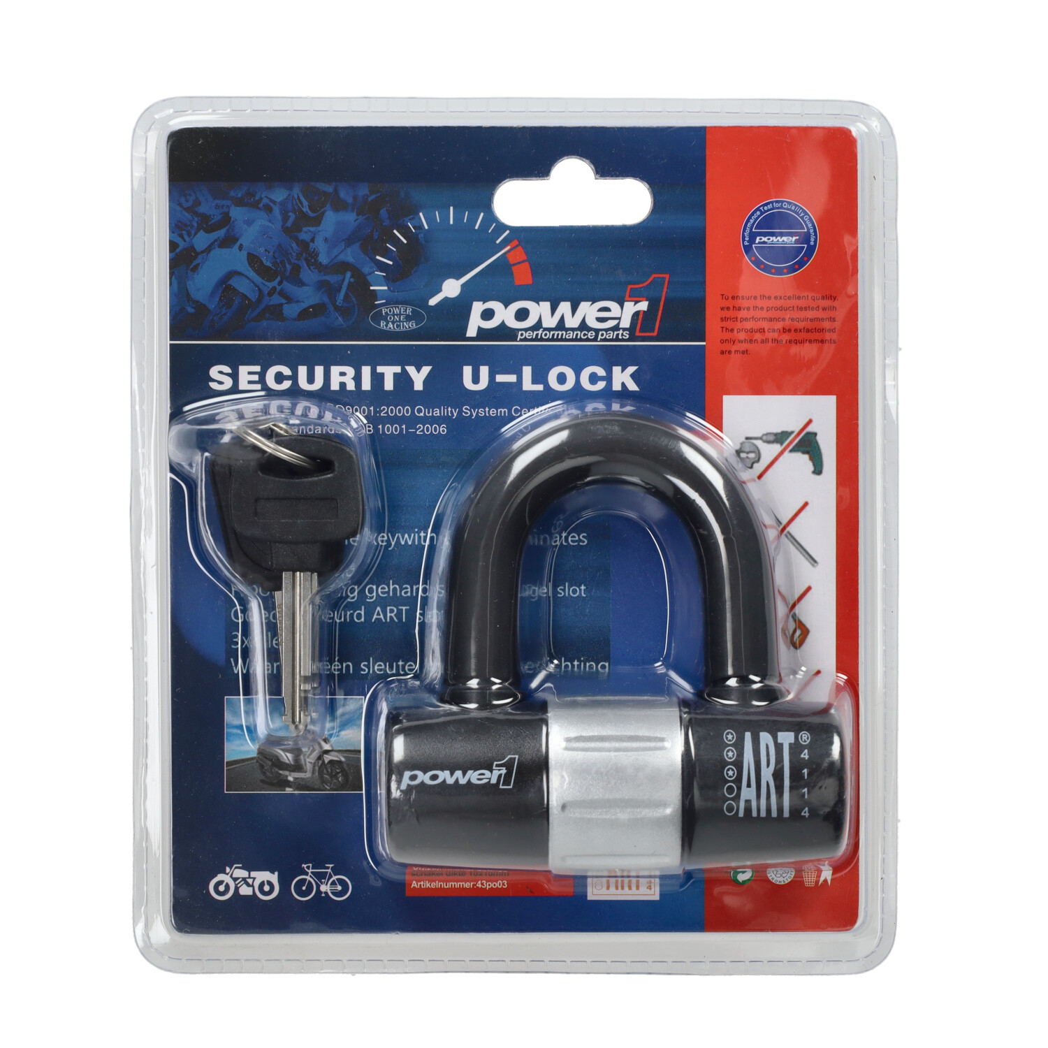 Hangslot Power1 Beugel Art 3-sterren Los Zwart - Afbeelding 4