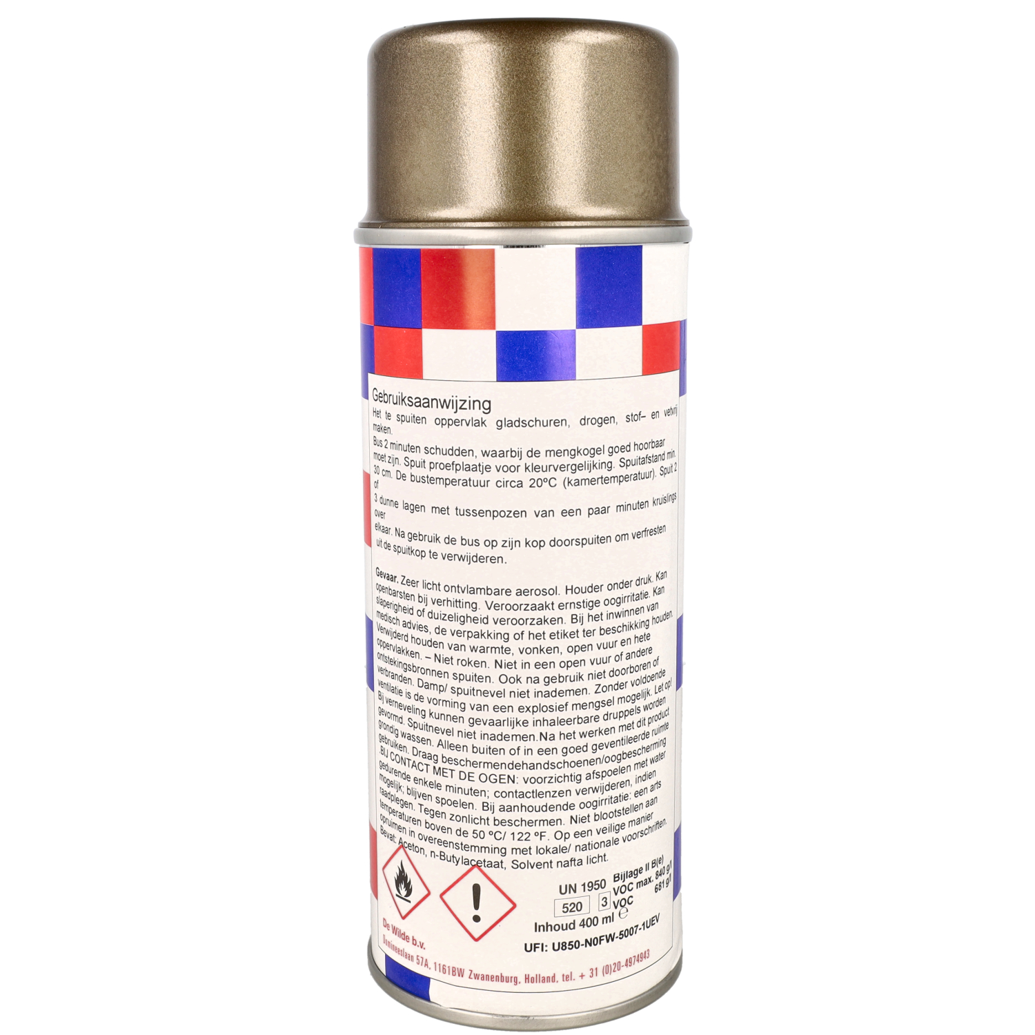 Spuitlak Quick Goud 579 400ml Spuitbus Gts, Vespa Lx - Afbeelding 3