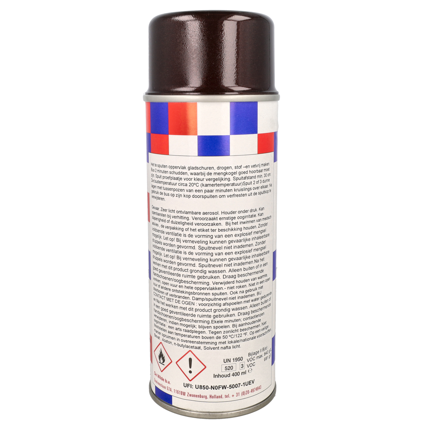 Spuitlak Quick Bruin 112/a Marrone 400ml Spuitbus Gts, Vespa Lx - Afbeelding 3