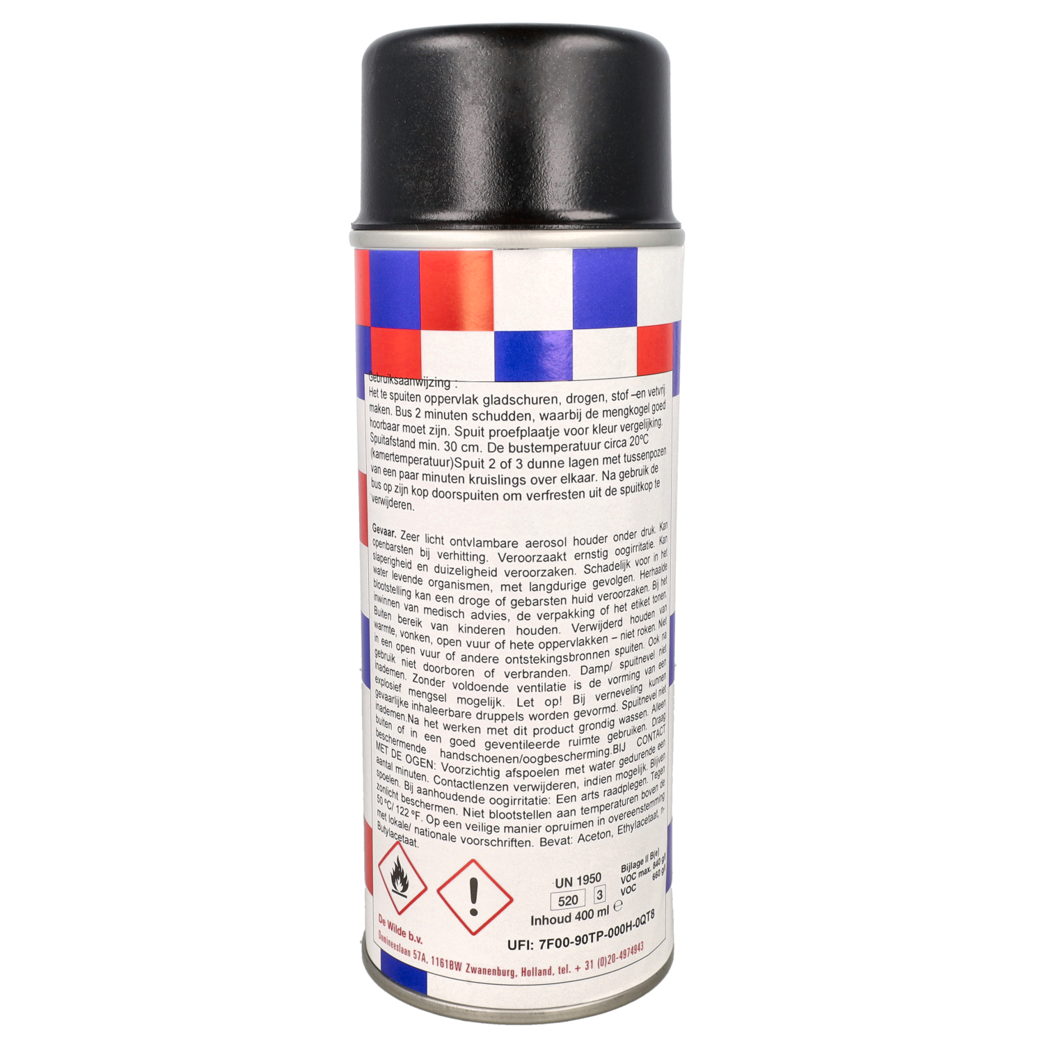 Spuitlak Quick Mat Zwart 85/b 400ml Spuitbus Gts Alle Mod., Vespa Lx - Afbeelding 3