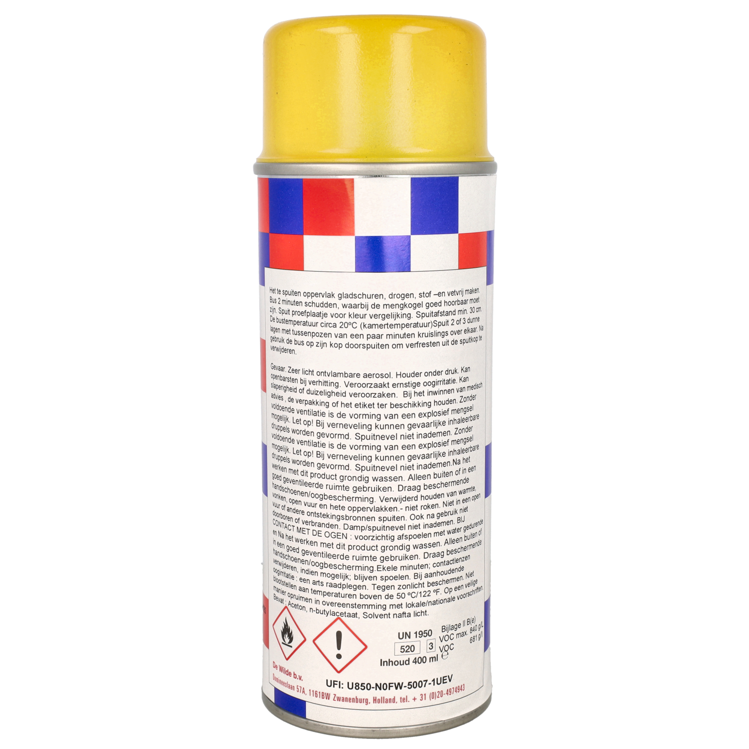 Spuitlak Quick Geel 968/a Vespa 400ml Spuitbus Sprint - Afbeelding 3