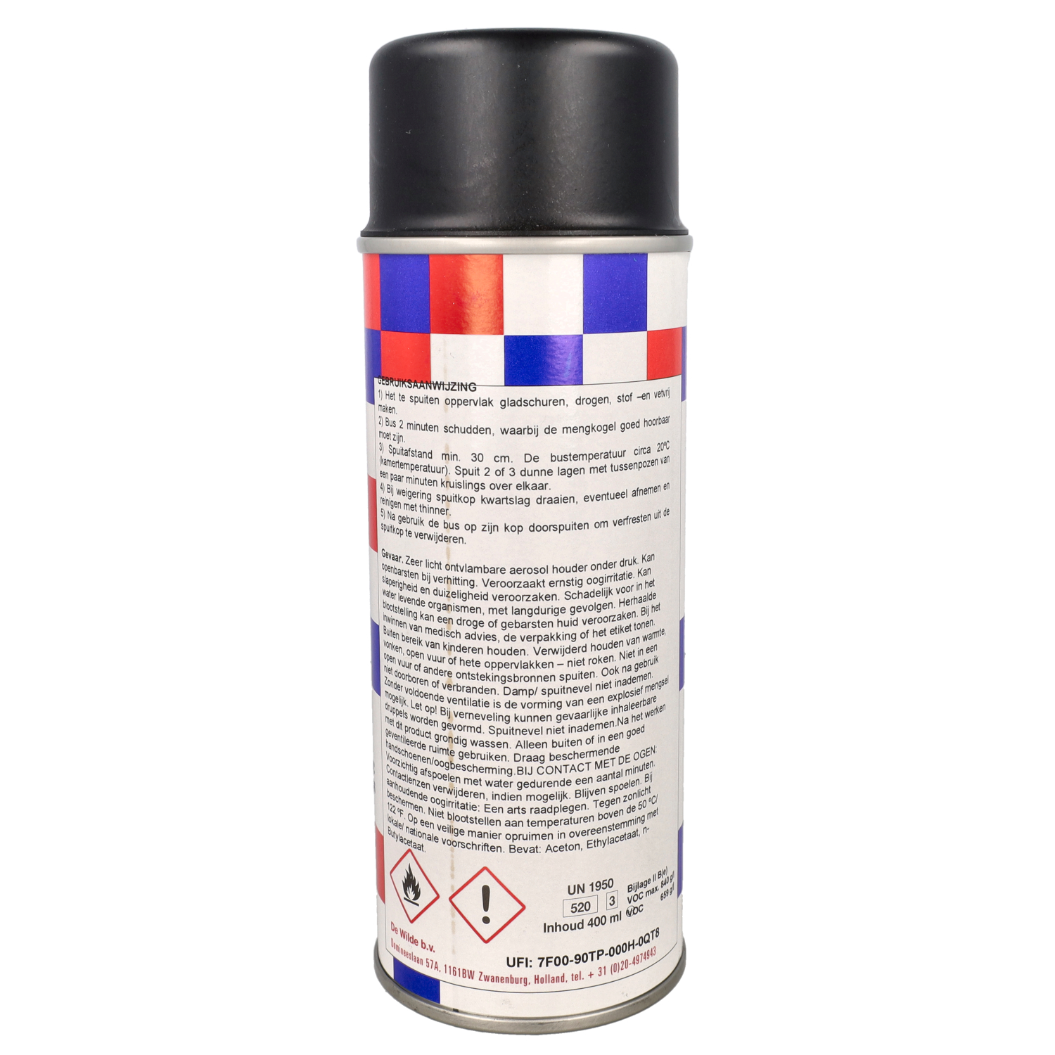 Spuitlak Quick Notte 99/c (notte) Vespa 400ml Spuitbus Mat Zwart Sprint - Afbeelding 3