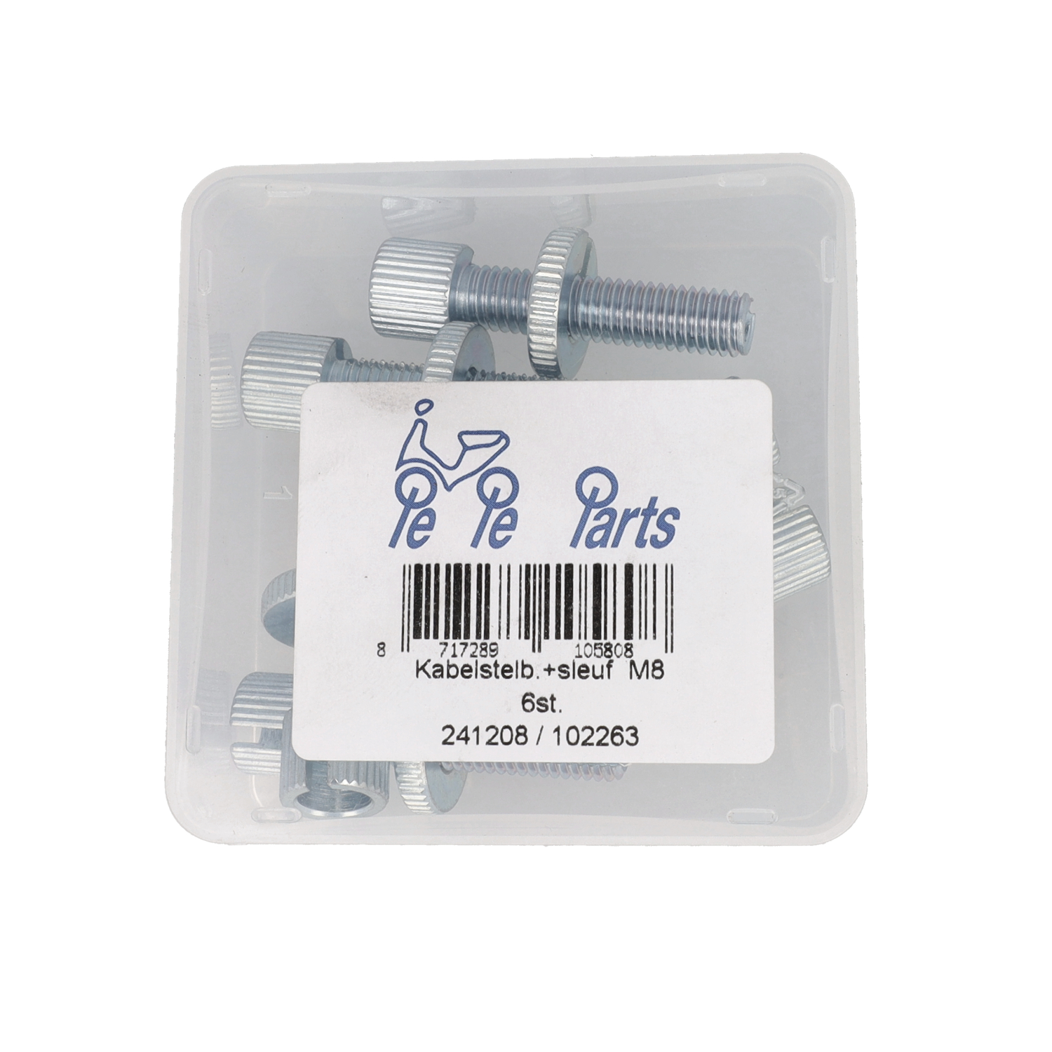 Stelbout + Gleuf M8 6pcs - Afbeelding 3