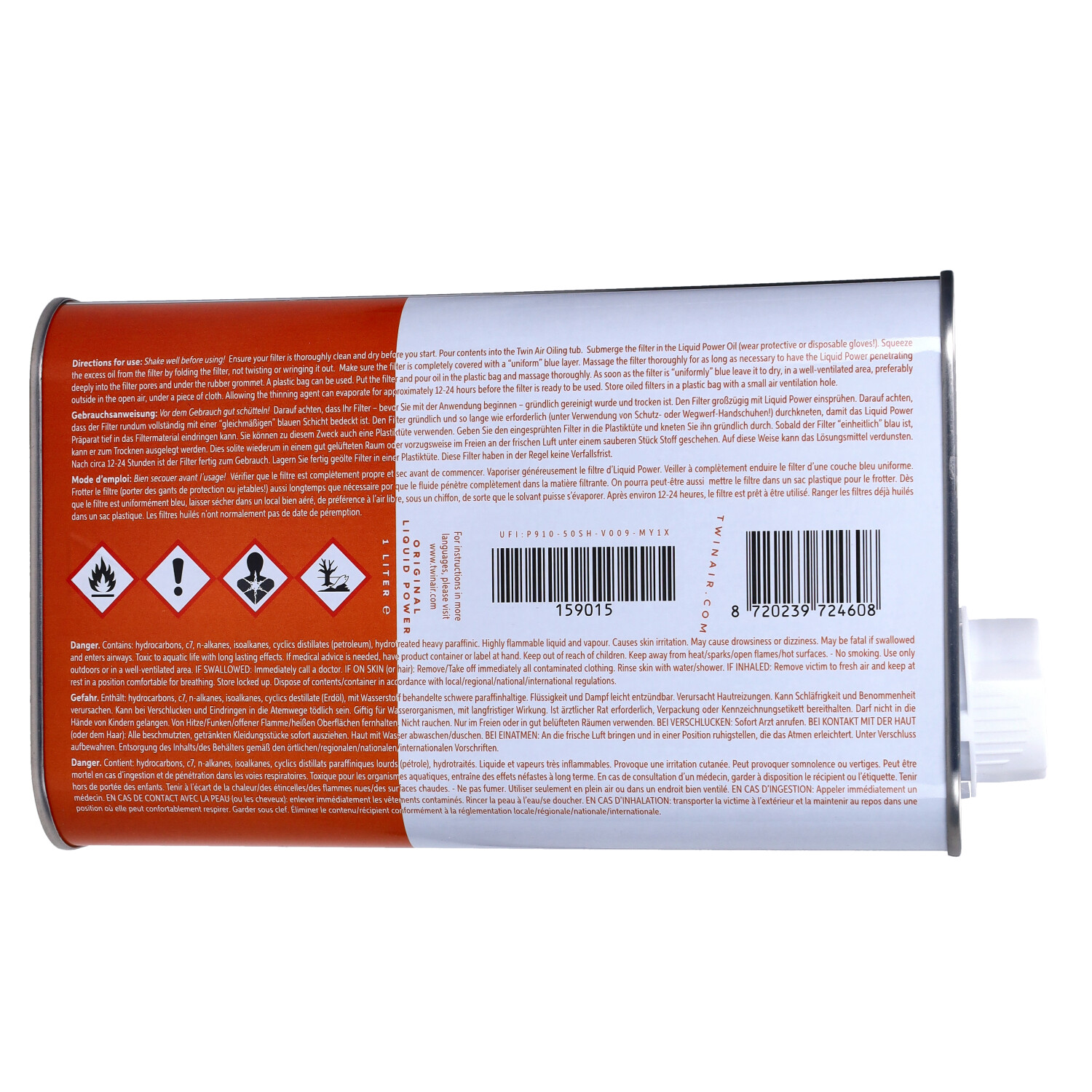 Luchtfilterolie Twin Air 1l Blik - Afbeelding 3