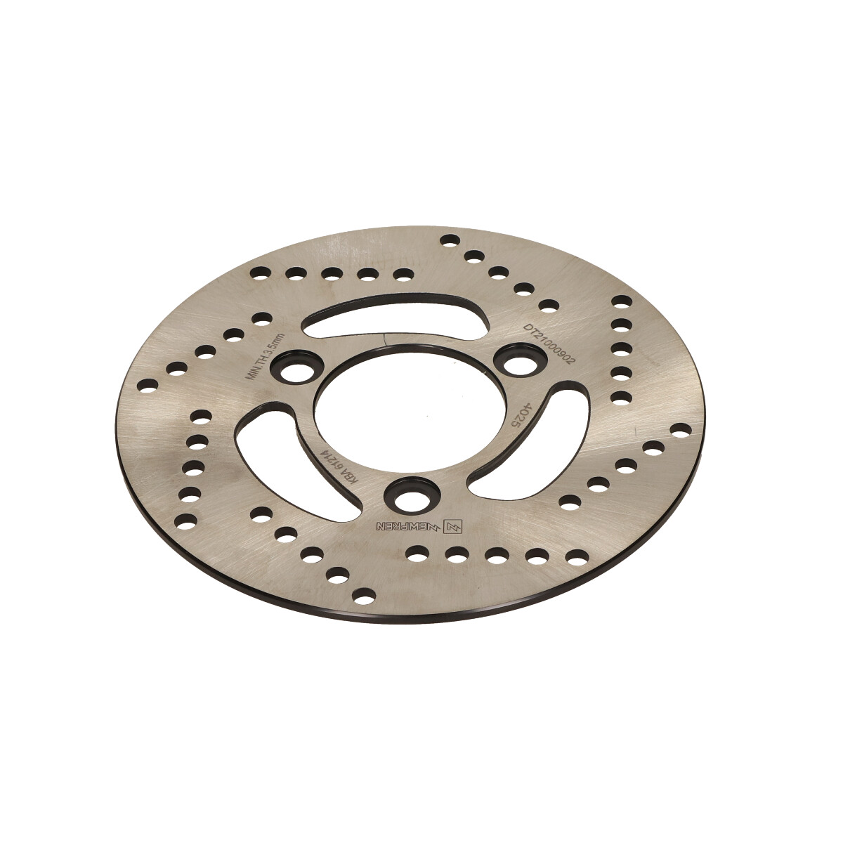 Remschijf Newfren 3-gaats Voor 180mm Agm Vx50, Btc Riva, Dink, Speedfight, Turbho Rl-50 Df4025 - Afbeelding 4