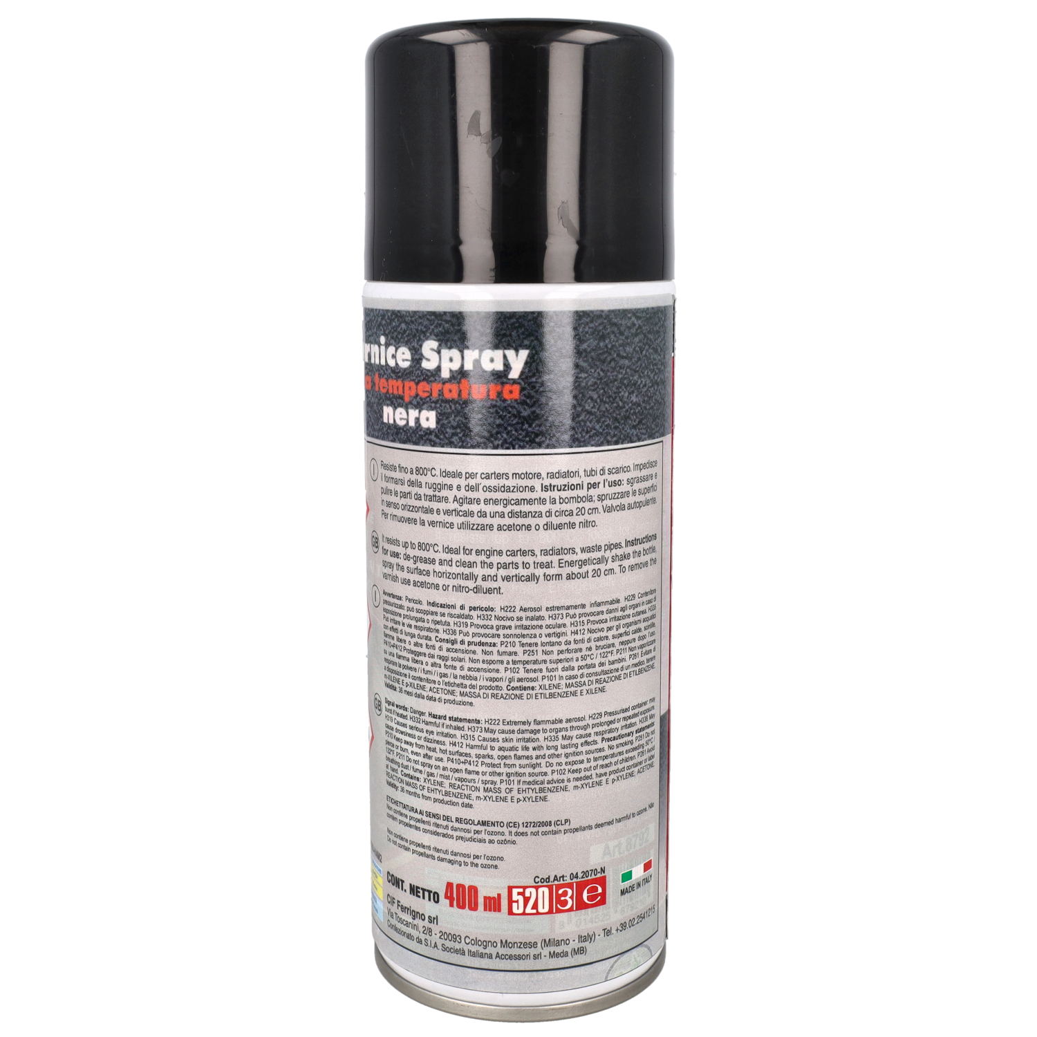 Spuitlak Cif Hittebestendig 400ml Spuitbus Zwart Mat - Afbeelding 3
