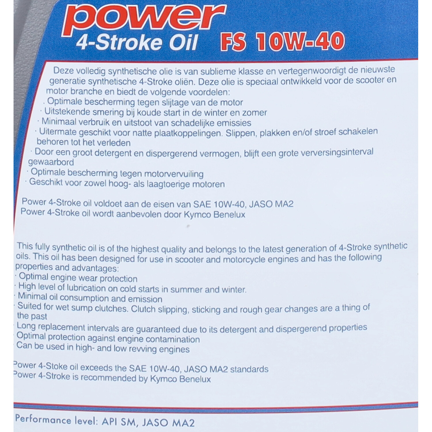 Motorolie Power1 10w40 Vol Synth. 1l Fles - Afbeelding 3
