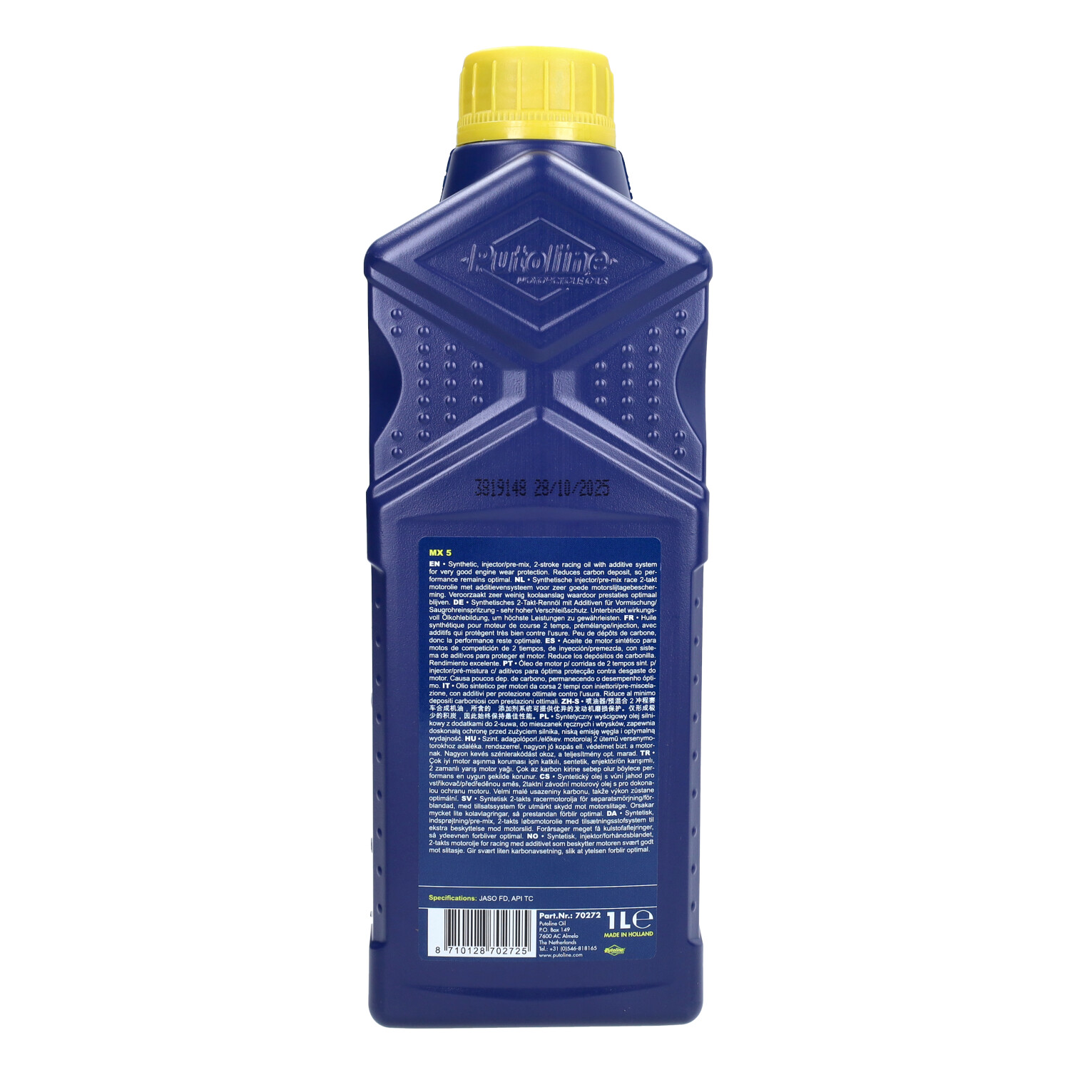 2-takt Olie Putoline Synthetisch Mx-5 1l Fles 70272 - Afbeelding 3
