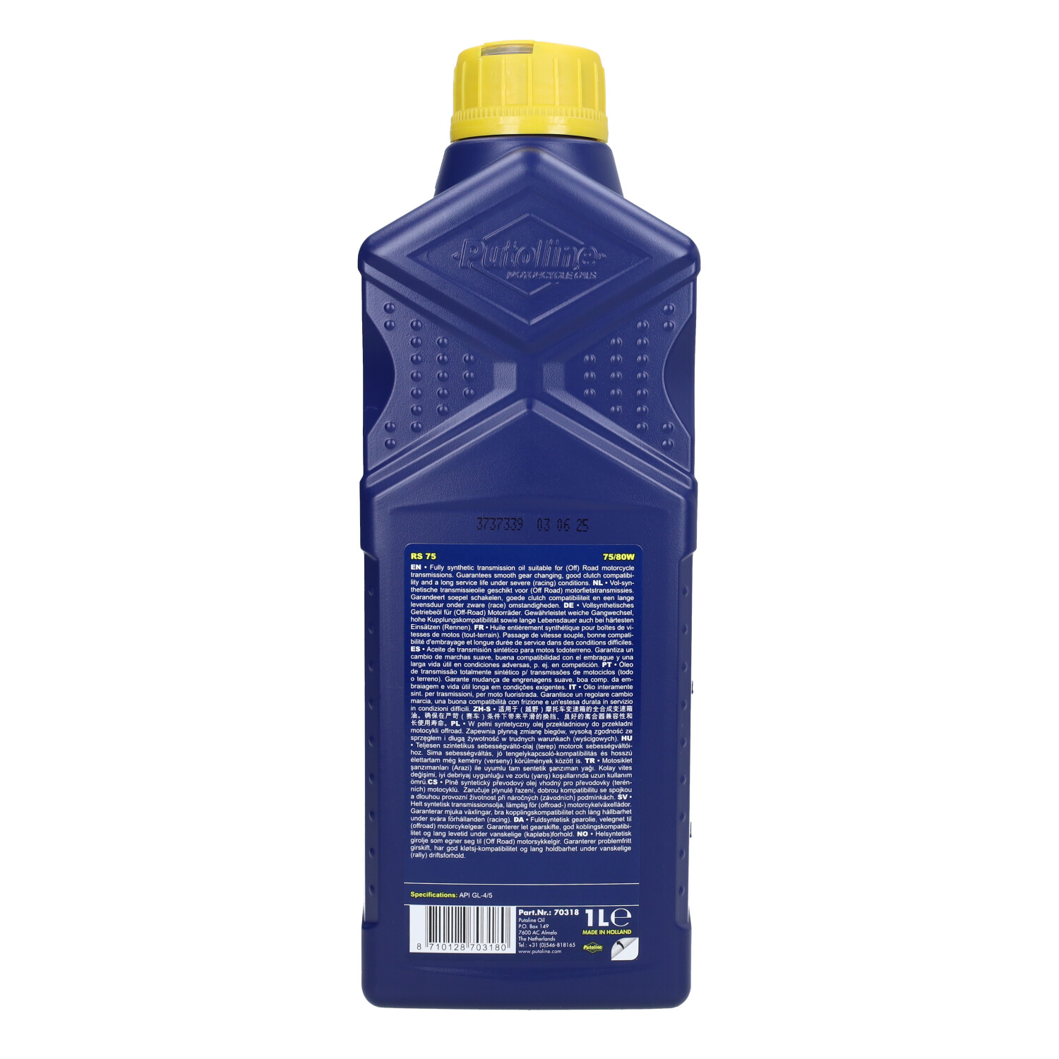Transmissie-olie Putoline 75w80 Rs 1l Fles 70318 - Afbeelding 3