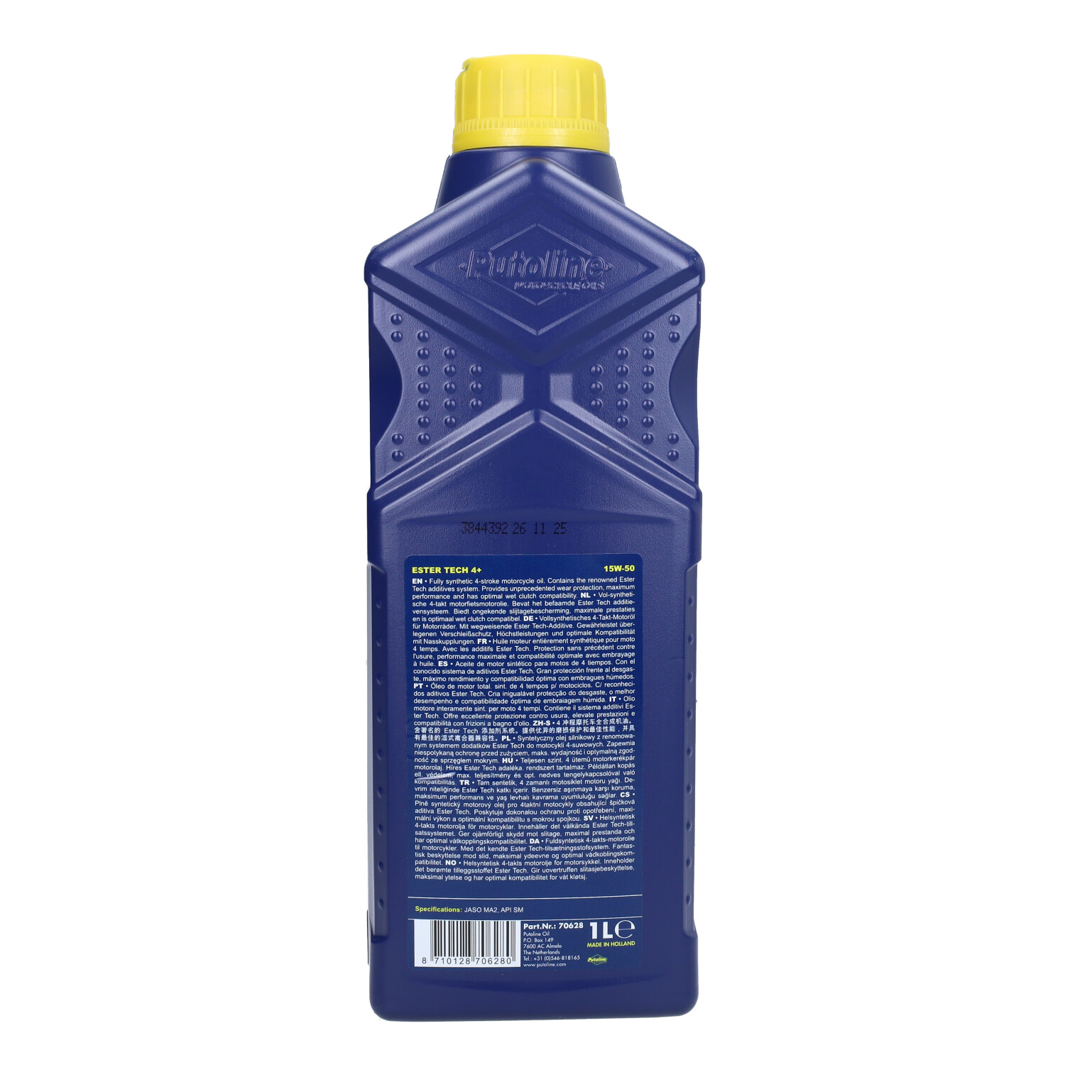 Motorolie Putoline 15w50 Vol Synth. Ester Tech 1l Fles 70628 - Afbeelding 3