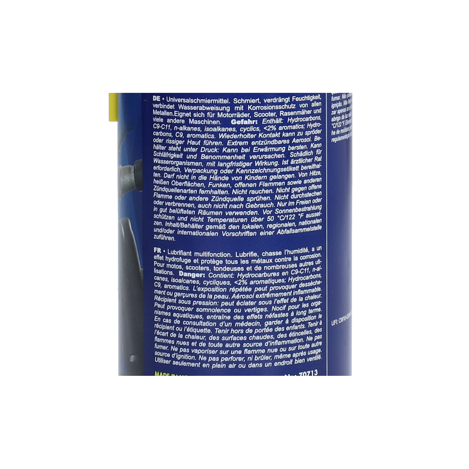 Multispray Putoline Ptfe 1001 500ml Spuitbus 70713 - Afbeelding 4