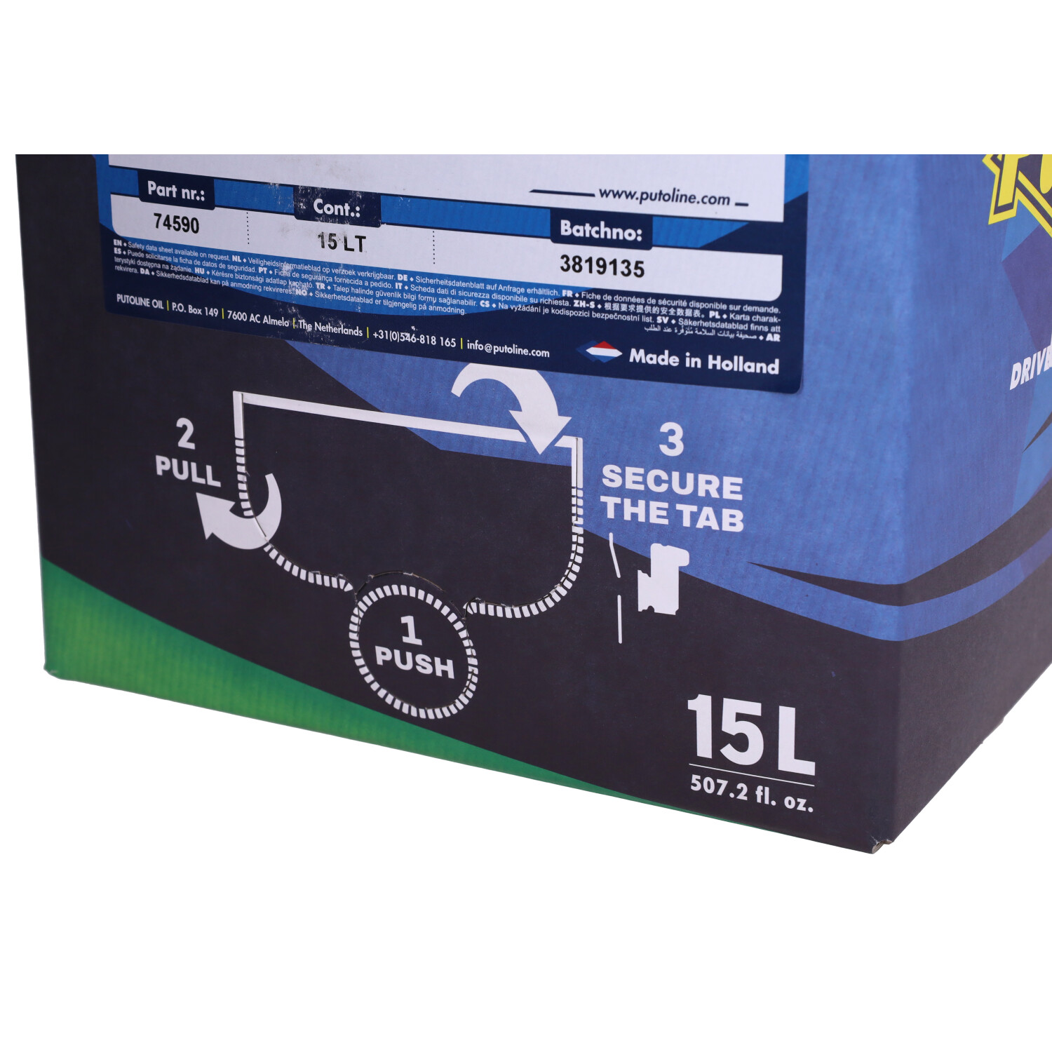 Motorolie Putoline 5w40 Vol Synth. Ester Tech Scooter 4+ 15l 74590 - Afbeelding 3