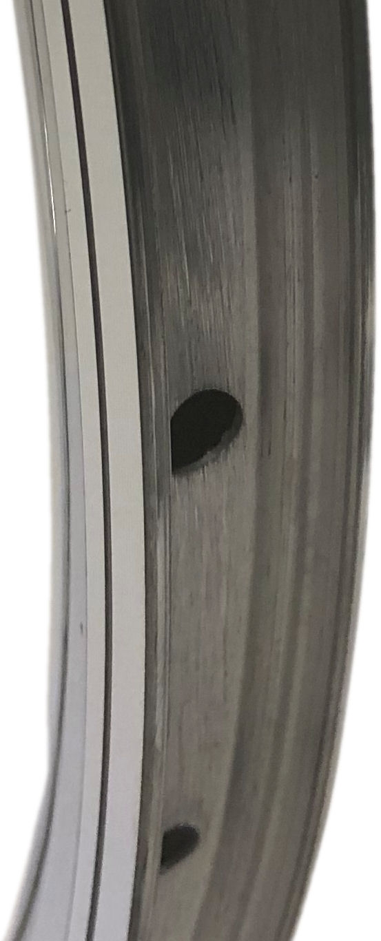 Velg 28" / 622 x 14C aluminium 32 gaats Spaak 14 - chroom geslepen - Afbeelding 2