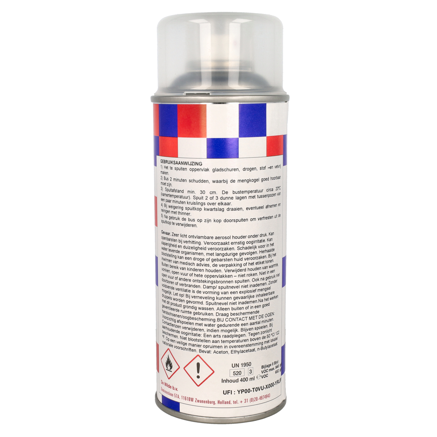 Spuitlak Quick 400ml Spuitbus Blank - Afbeelding 3