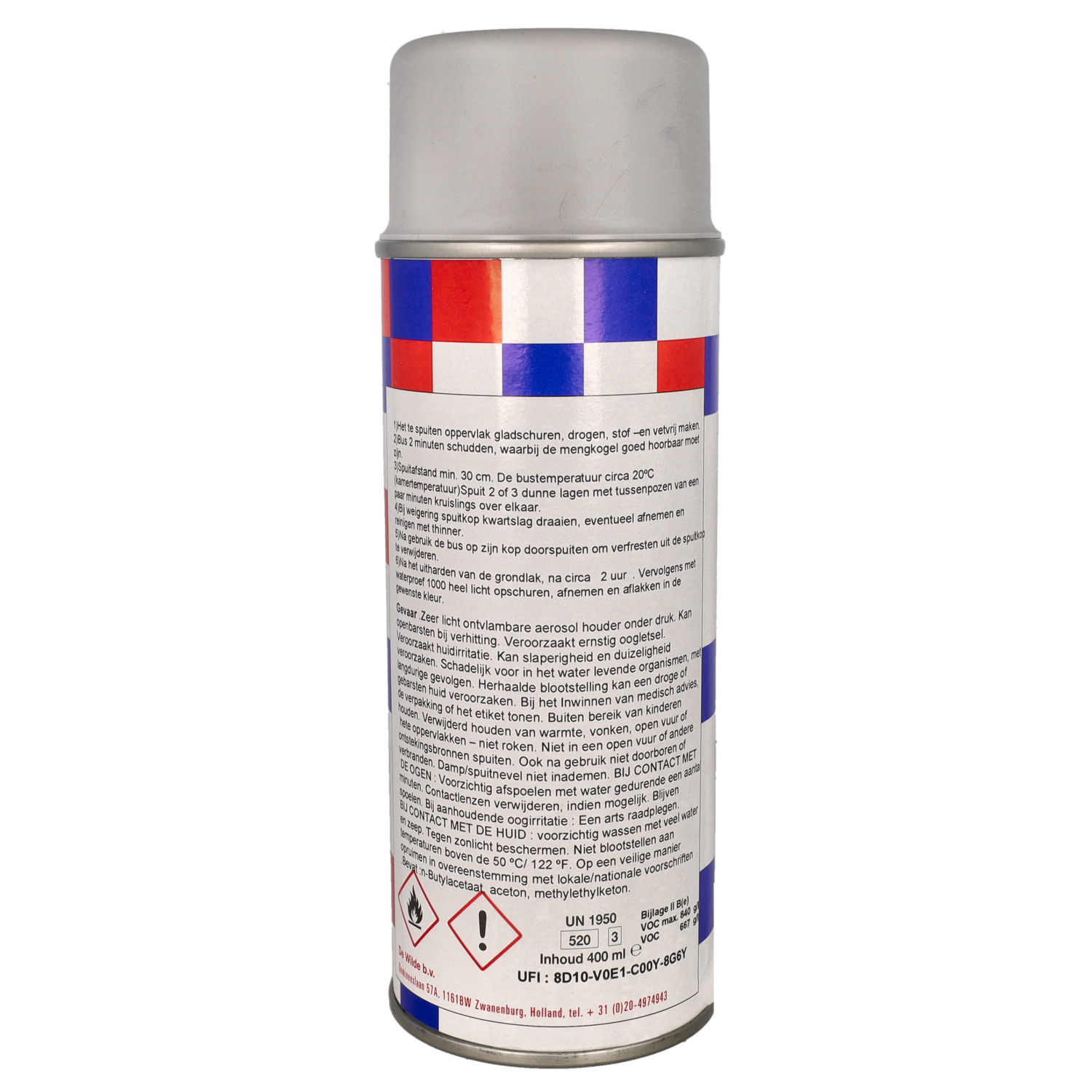 Spuitlak Quick Primer 400ml Spuitbus Grijs - Afbeelding 3