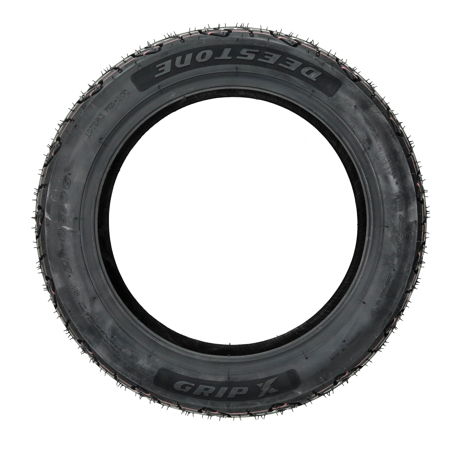 Buitenband Deestone Tl Grip X 54p Eudr 90/90x12 D826 - Afbeelding 3