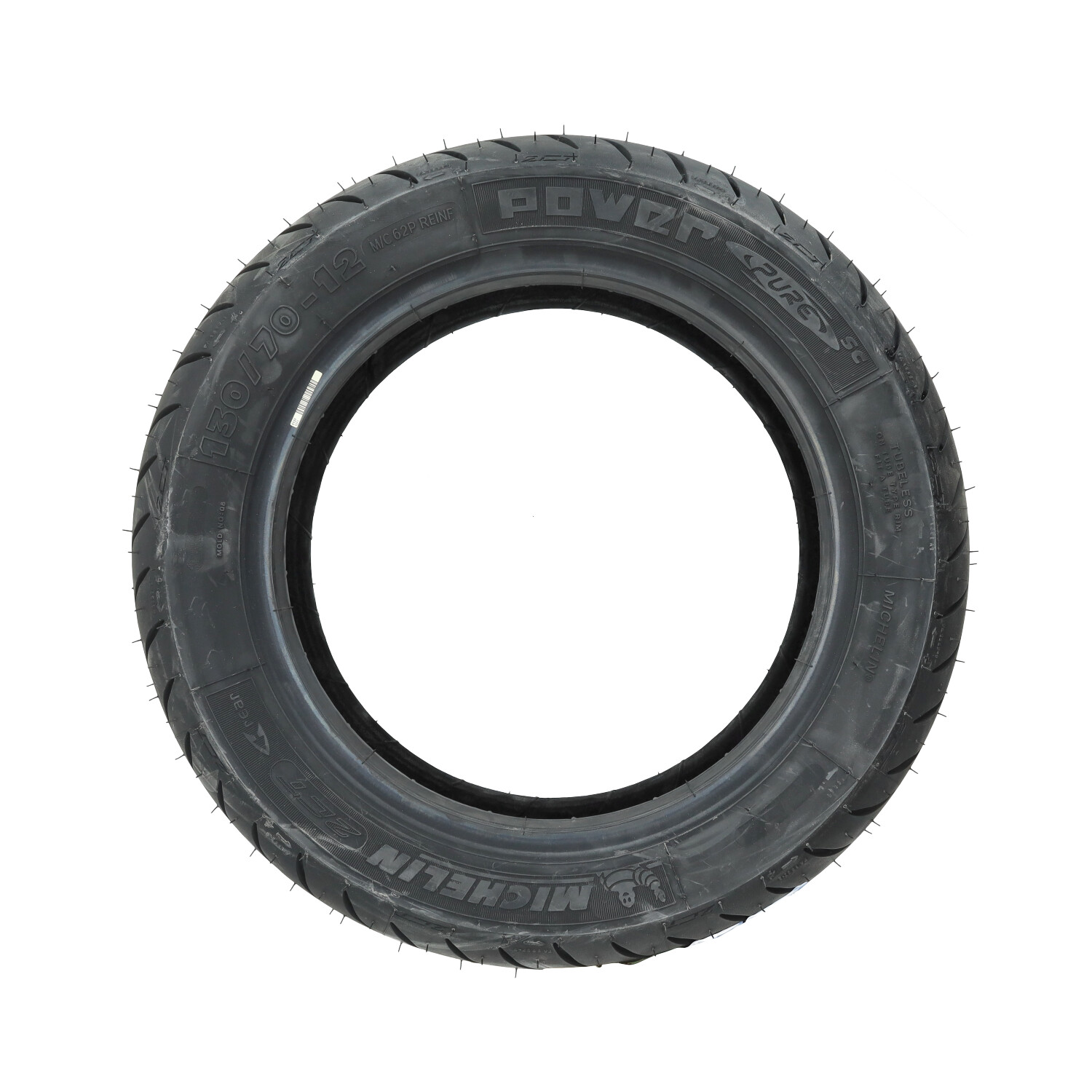 Buitenband Michelin Tl Wegprofiel Power Pure 130/70x12 - Afbeelding 3