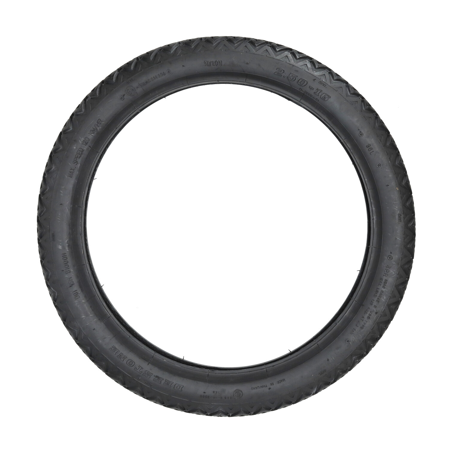 Buitenband Deestone Tt Wegprofiel Eudr 250x16 D8000tt - Afbeelding 3