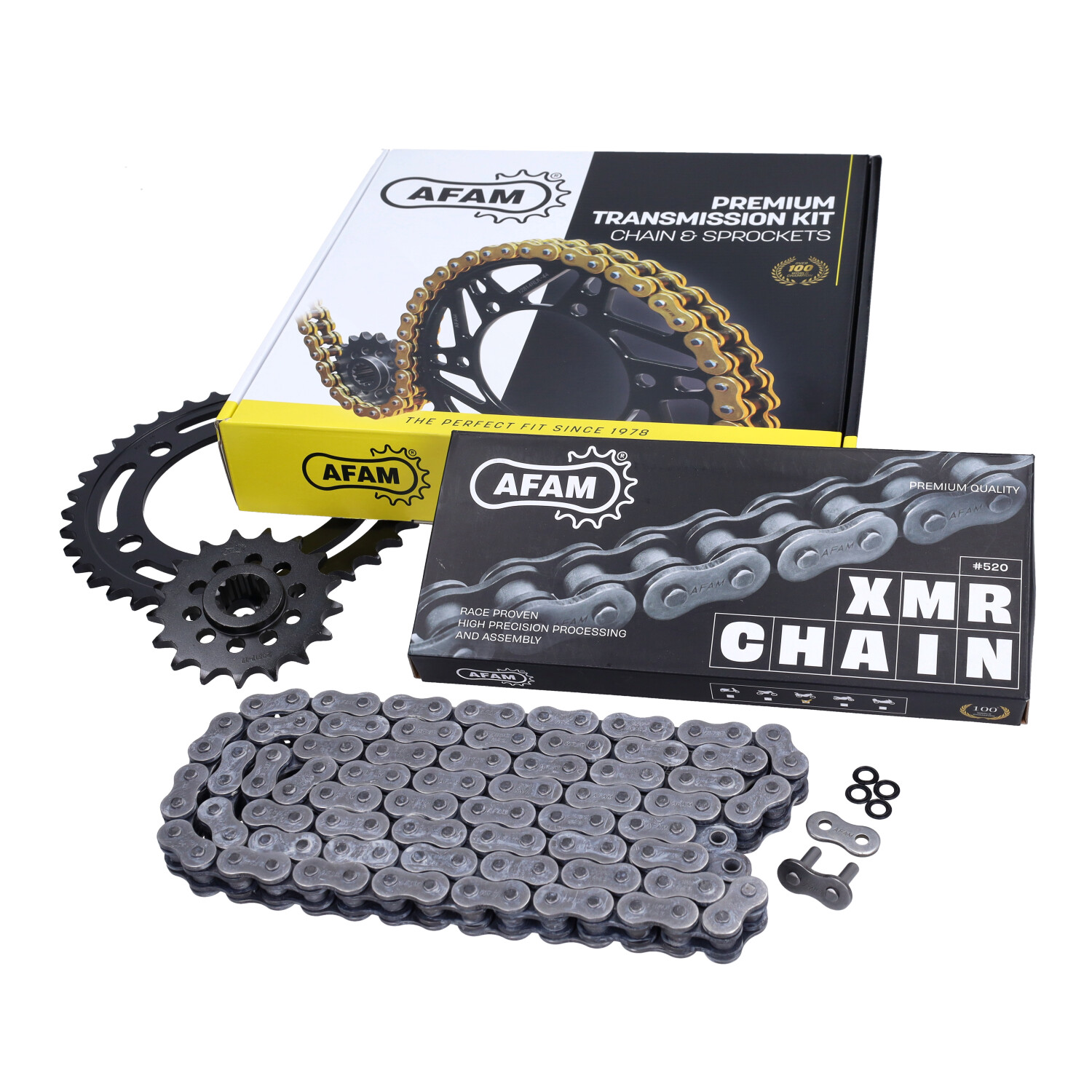 Zestaw łańcuchów/zębatek Afam 520-5/8x1/4 X-ring Honda 17/38t Forza 750, Xadv750 2017-2023