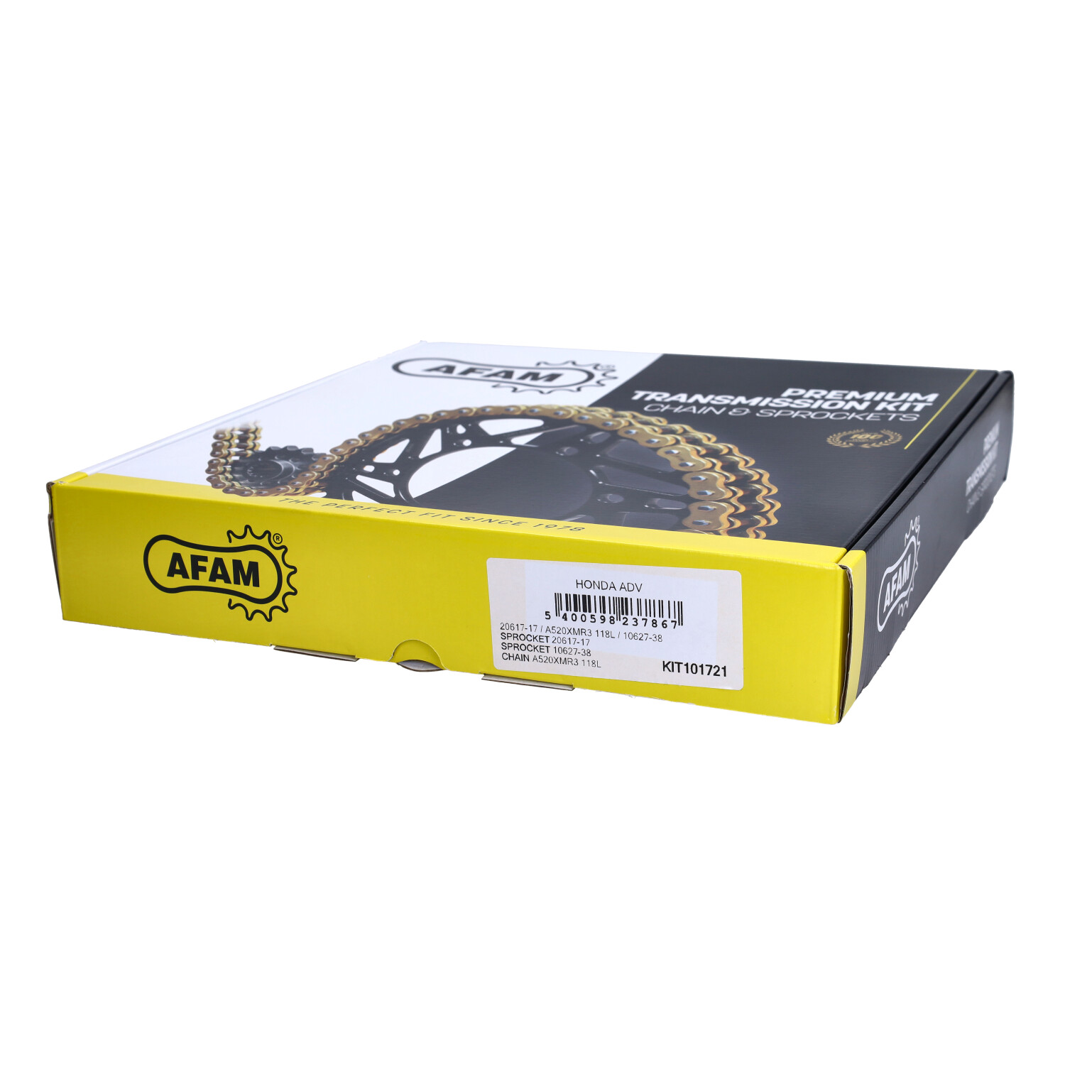 Zestaw łańcucha/zębatki Afam 520-5/8x1/4 X-ring Honda 17/38t Forza 750, Xadv750 2017-2023 - Rysunek 4