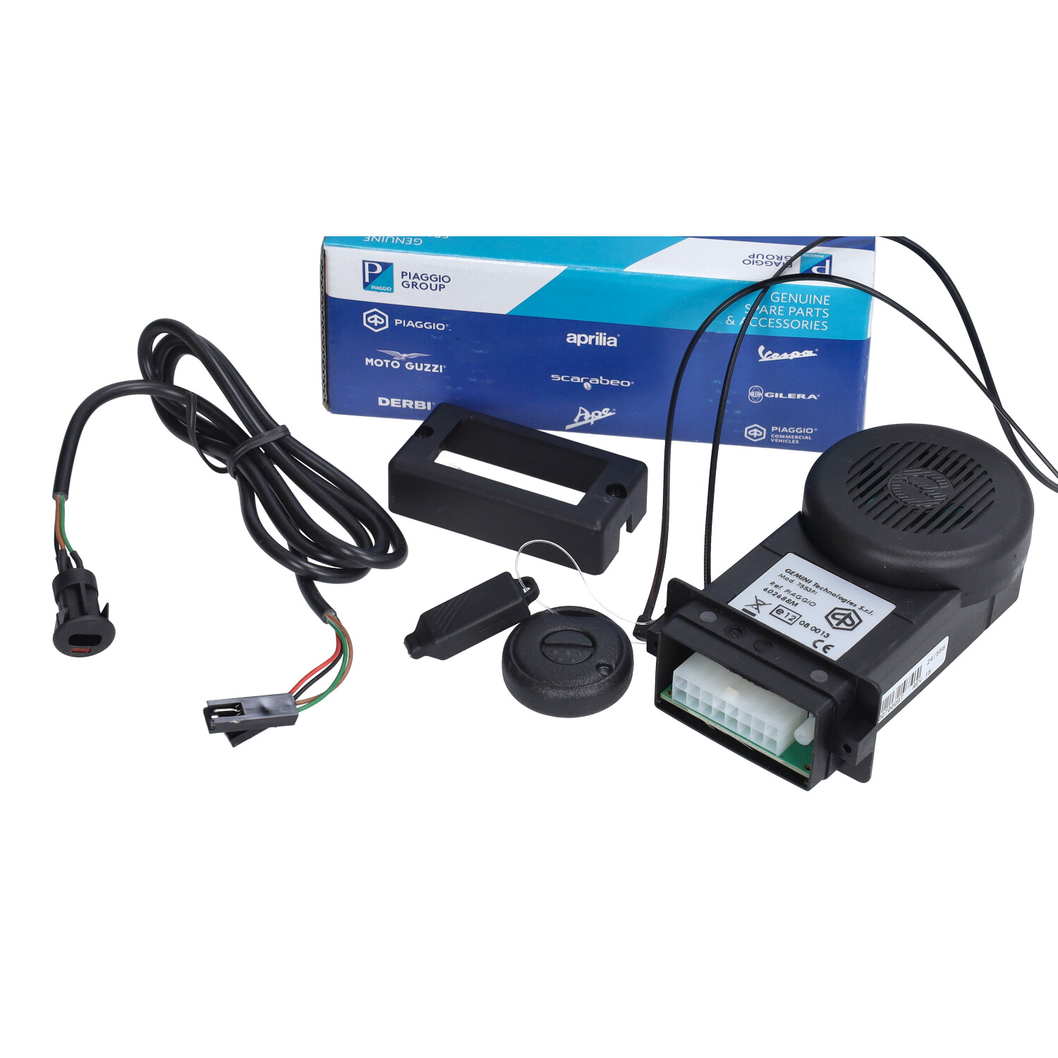 Alarmset Piaggio Origineel E-lux (inclusief Backup) Piaggio, Primavera, Runner, Sprint, Zip 602688m - Afbeelding 3