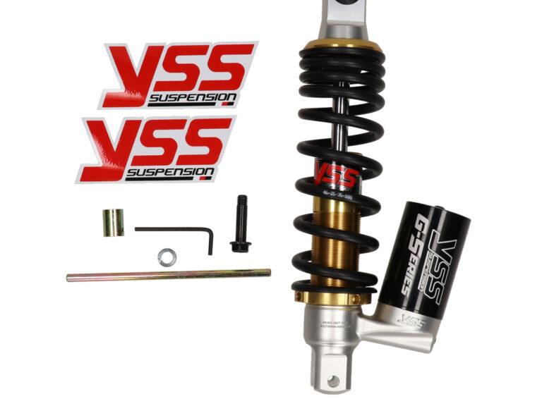 Schokbreker Yss + Gastank G-serie 280mm Zwart/goud Minarelli, Peugeot