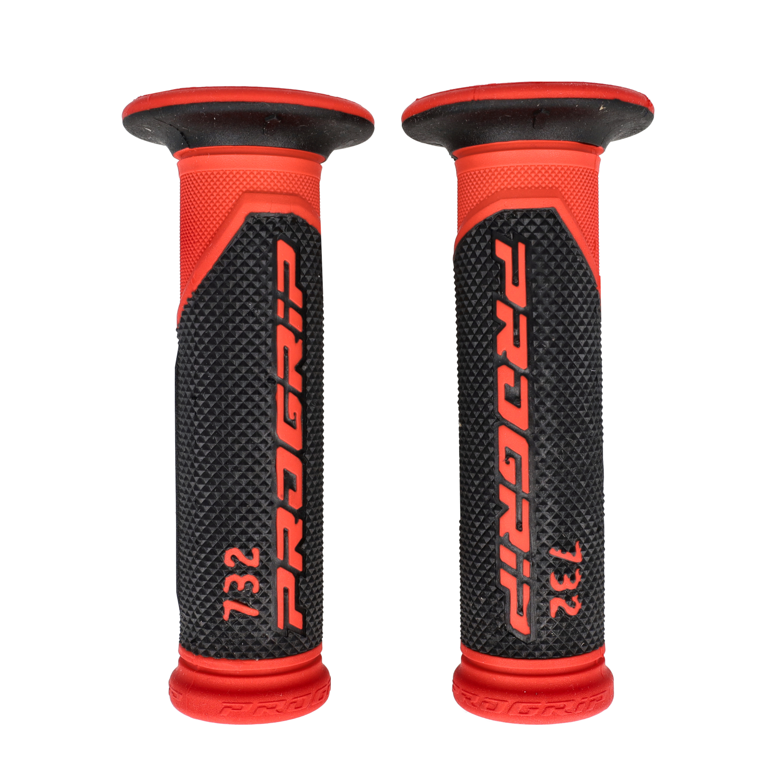 Handvatset Progrip Zwart/rood Bromfiets, Scooter 732 - Afbeelding 3