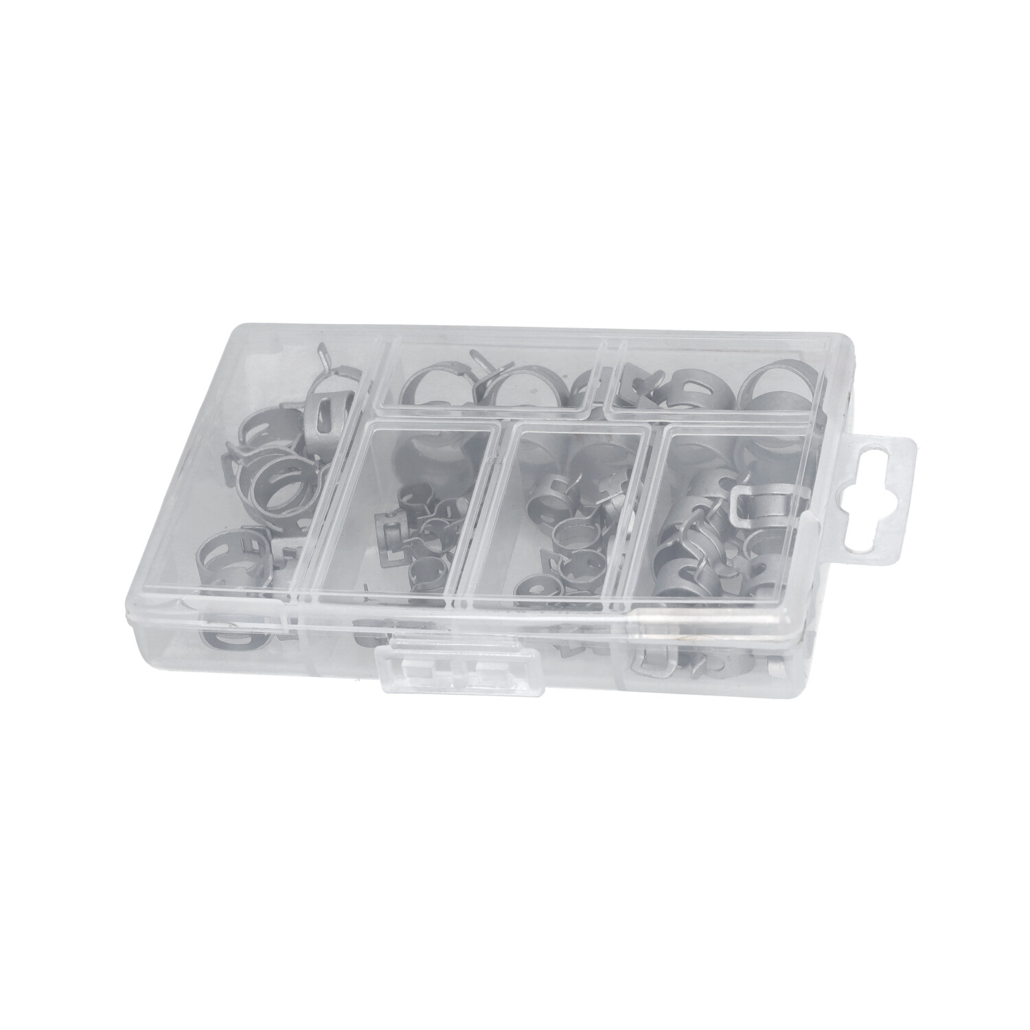 Knijpklem Dmp Benzineslang Assortiment 6 Verschillende Maten 50pcs - Afbeelding 3