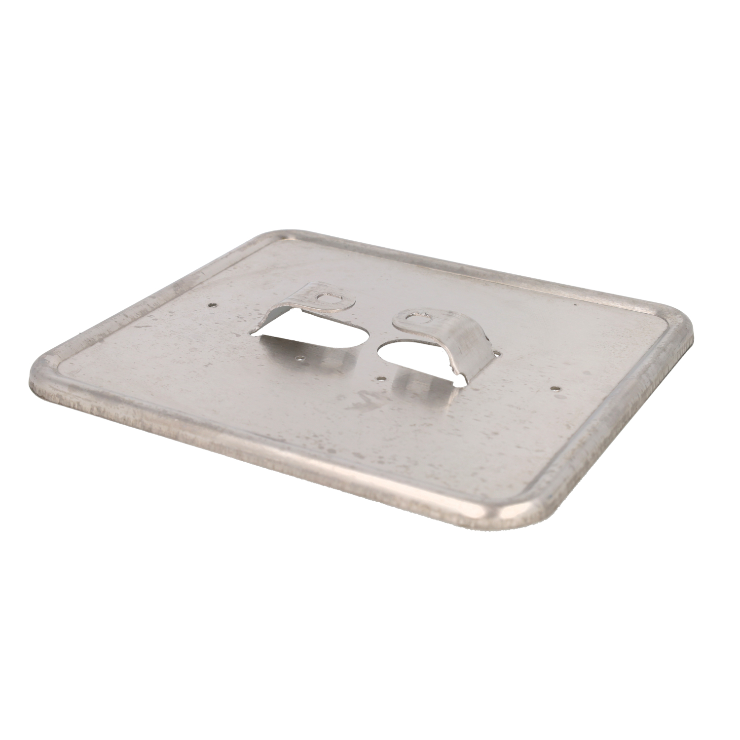 Houder Kentekenplaat Liggend Metaal (nl) 14,5x12,5cm Chroom - Afbeelding 3
