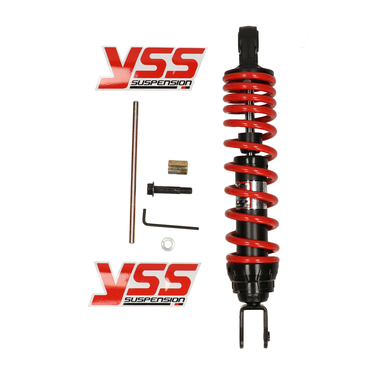 Schokbreker Yss Hybrid-s Comfort 300mm Rood/zwart Minarelli, Scooter