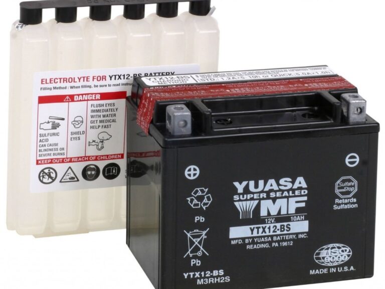 Accu Yuasa Ytx12-bs Onderhoudsvrij O.a. Vespa Gts