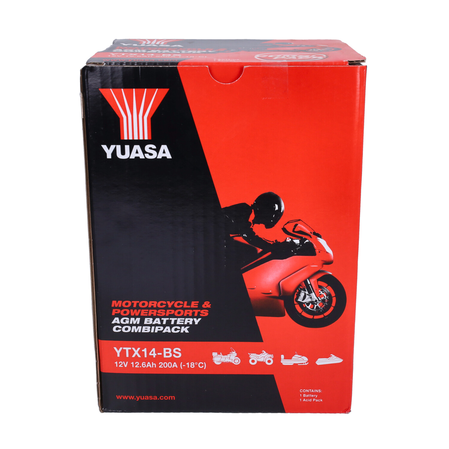 Accu Yuasa Ytx14-bs Bmw Gs Onderhoudsvrij Gts 310, Mp3 - Afbeelding 3