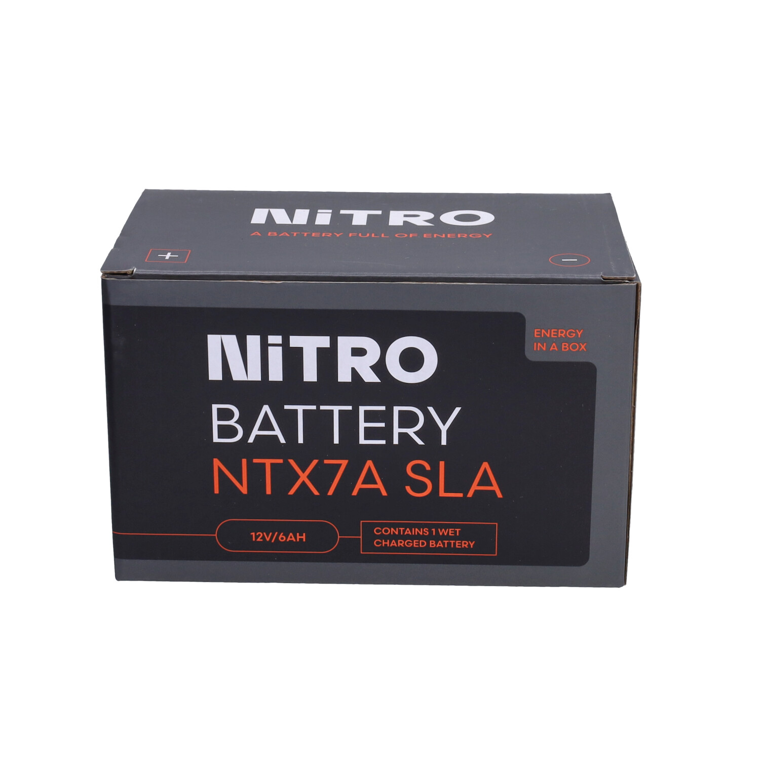 Accu Nitro Ntx7a-bs/ytx7a-bs Sla/gel Peugeot-4t, Sco Kymco 4t, Sco China 4t, Sco Sym 4t - Afbeelding 3